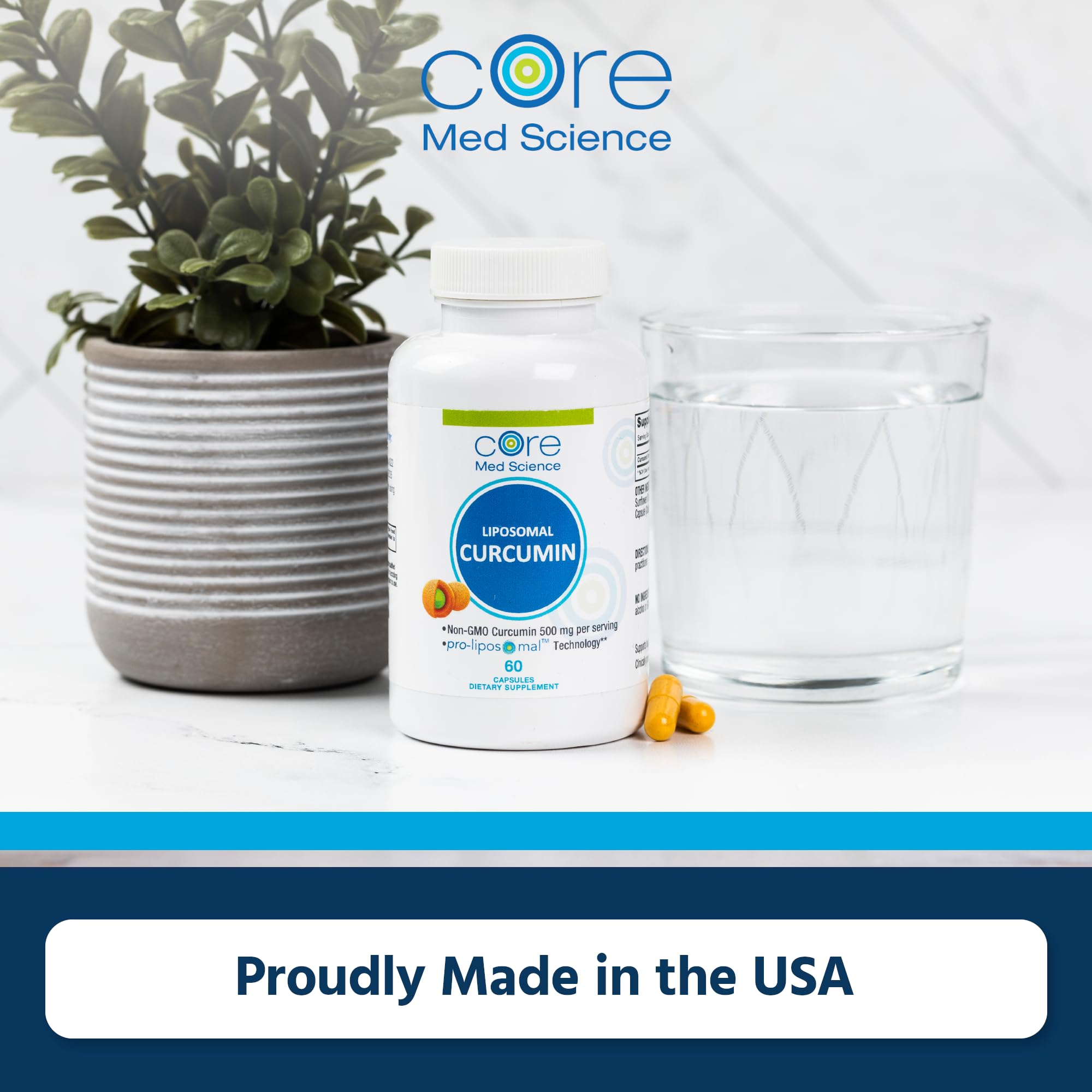 Foto 7 pulgar | Suplemento Core Med Science De Curcumina Liposomal  500 Mg (60 Unidades) - Venta Internacional.