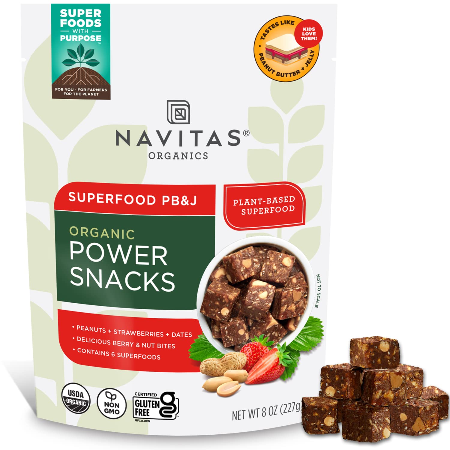 Foto 2 pulgar | Snacks Navitas Organics Superfood Pb&j Power Con Bayas De Goji - Venta Internacional.