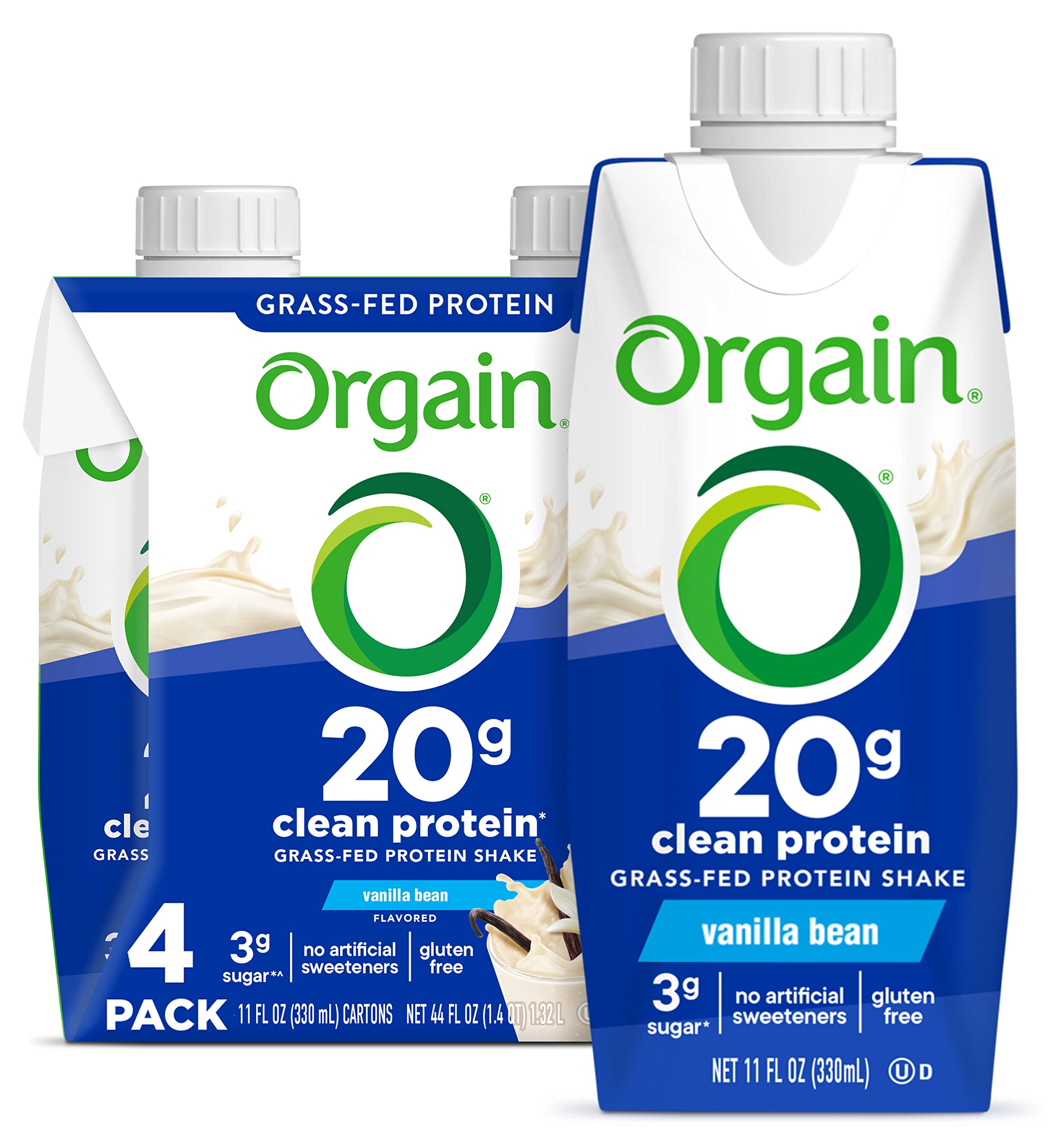 Foto 2 pulgar | Batido De Proteínas Orgain Clean Vanilla  20 G  Alimentado Con Pasto  325 Ml  4 Veces - Venta Internacional.