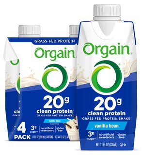 Foto 1 | Batido De Proteínas Orgain Clean Vanilla 20 G Alimentado Con Pasto 325 Ml 4 Veces - Venta Internacional.