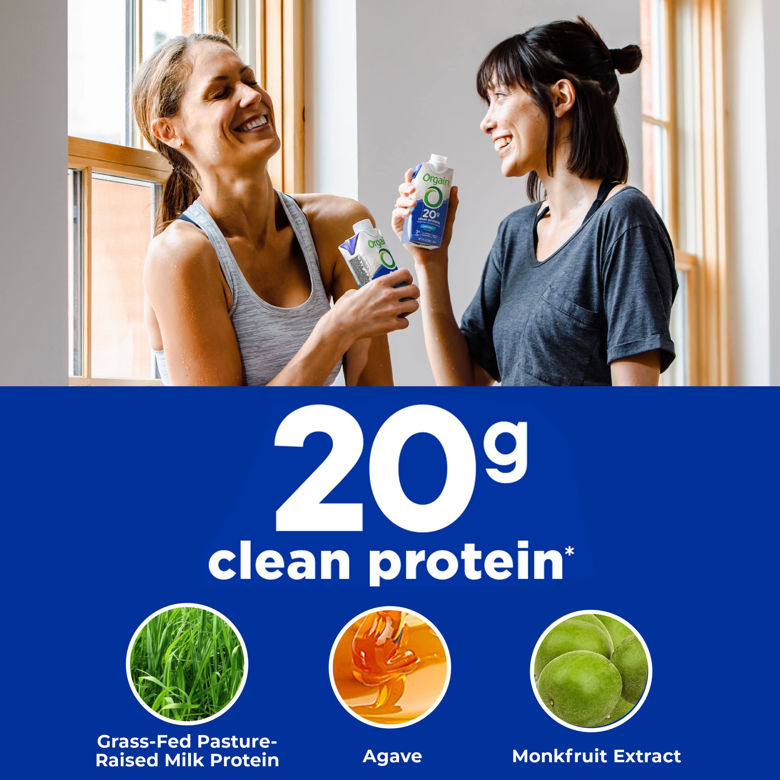 Foto 4 pulgar | Batido De Proteínas Orgain Clean Vanilla  20 G  Alimentado Con Pasto  325 Ml  4 Veces - Venta Internacional.
