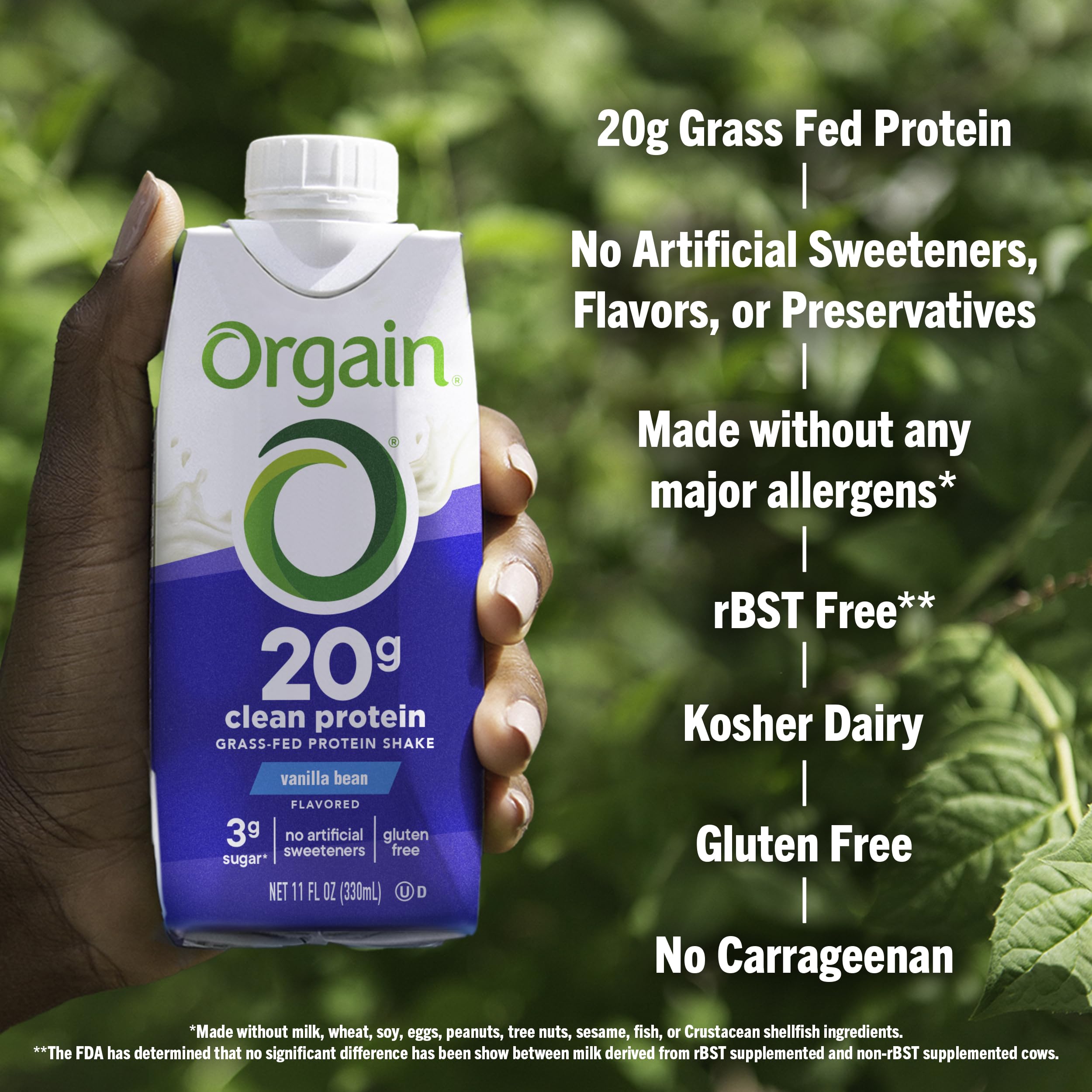 Foto 5 pulgar | Batido De Proteínas Orgain Clean Vanilla  20 G  Alimentado Con Pasto  325 Ml  4 Veces - Venta Internacional.