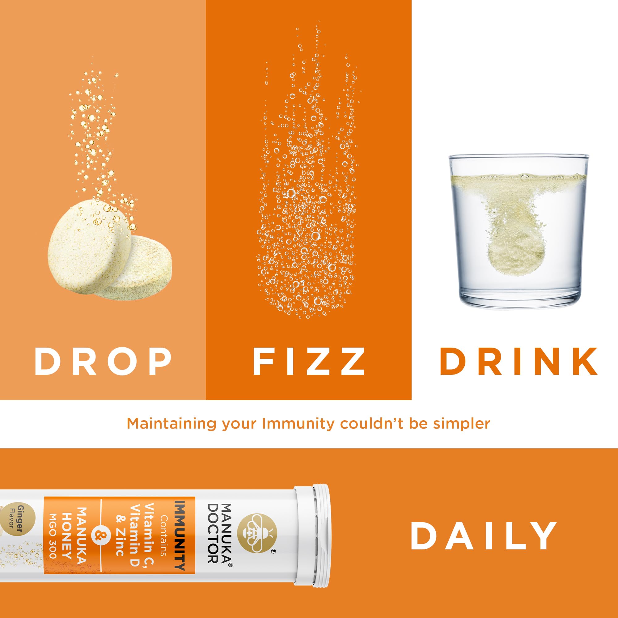 Foto 4 | Tabletas Efervescentes Manuka Doctor Daily Immune Support - Venta Internacional.