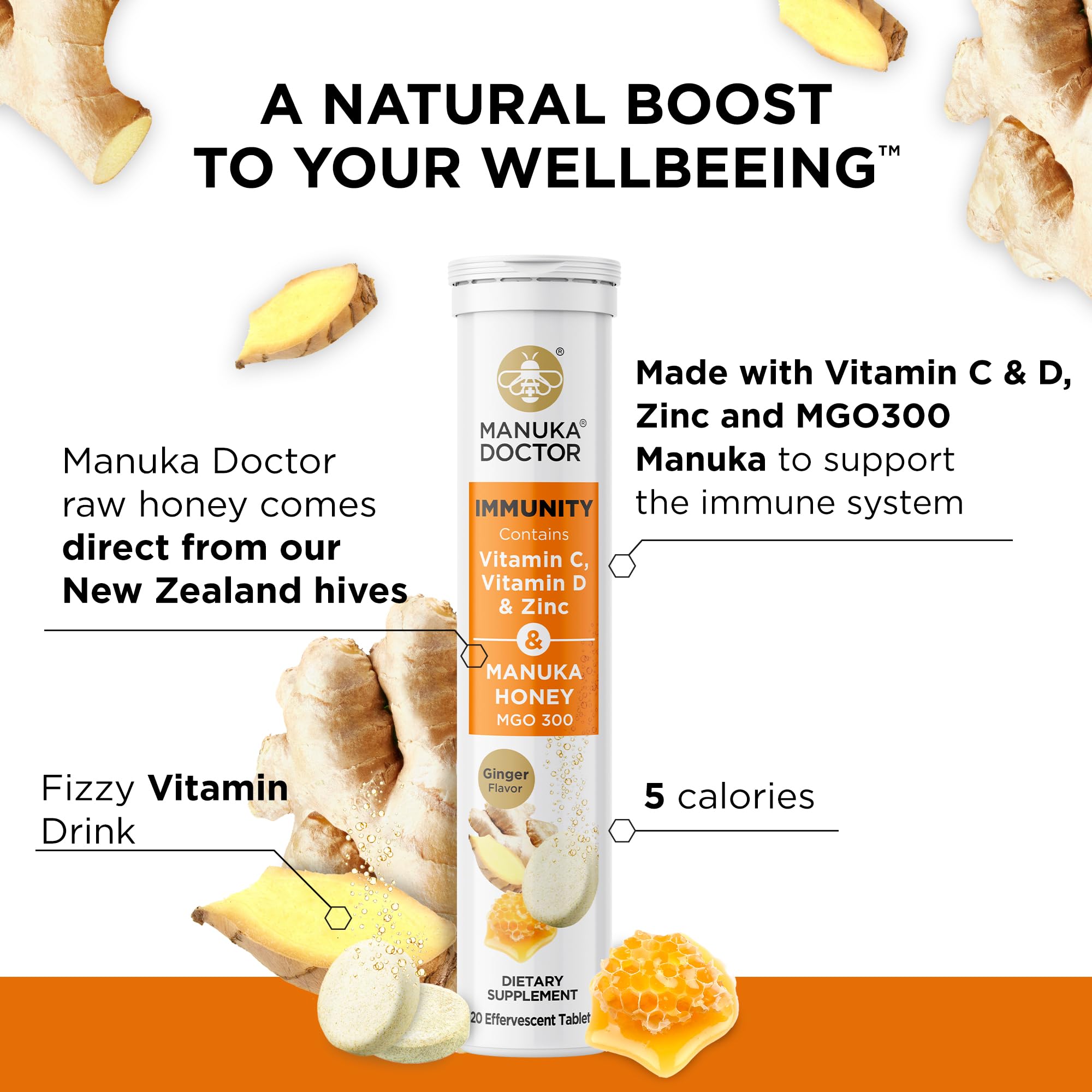 Foto 6 pulgar | Tabletas Efervescentes Manuka Doctor Daily Immune Support - Venta Internacional.