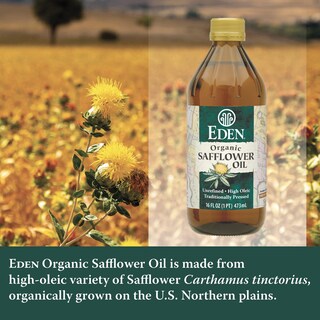 Foto 3 | Aceite De Cártamo Eden Organic Con Alto Contenido De Ácido Oleico Sin Refinar 473 Ml - Venta Internacional.