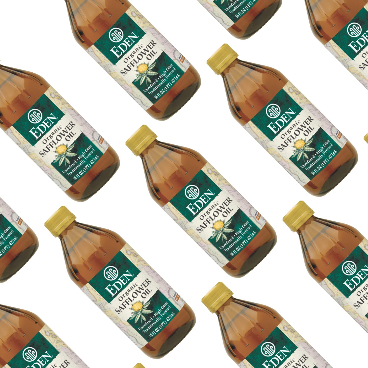 Foto 7 pulgar | Aceite De Cártamo Eden Organic Con Alto Contenido De Ácido Oleico Sin Refinar 473 Ml - Venta Internacional.
