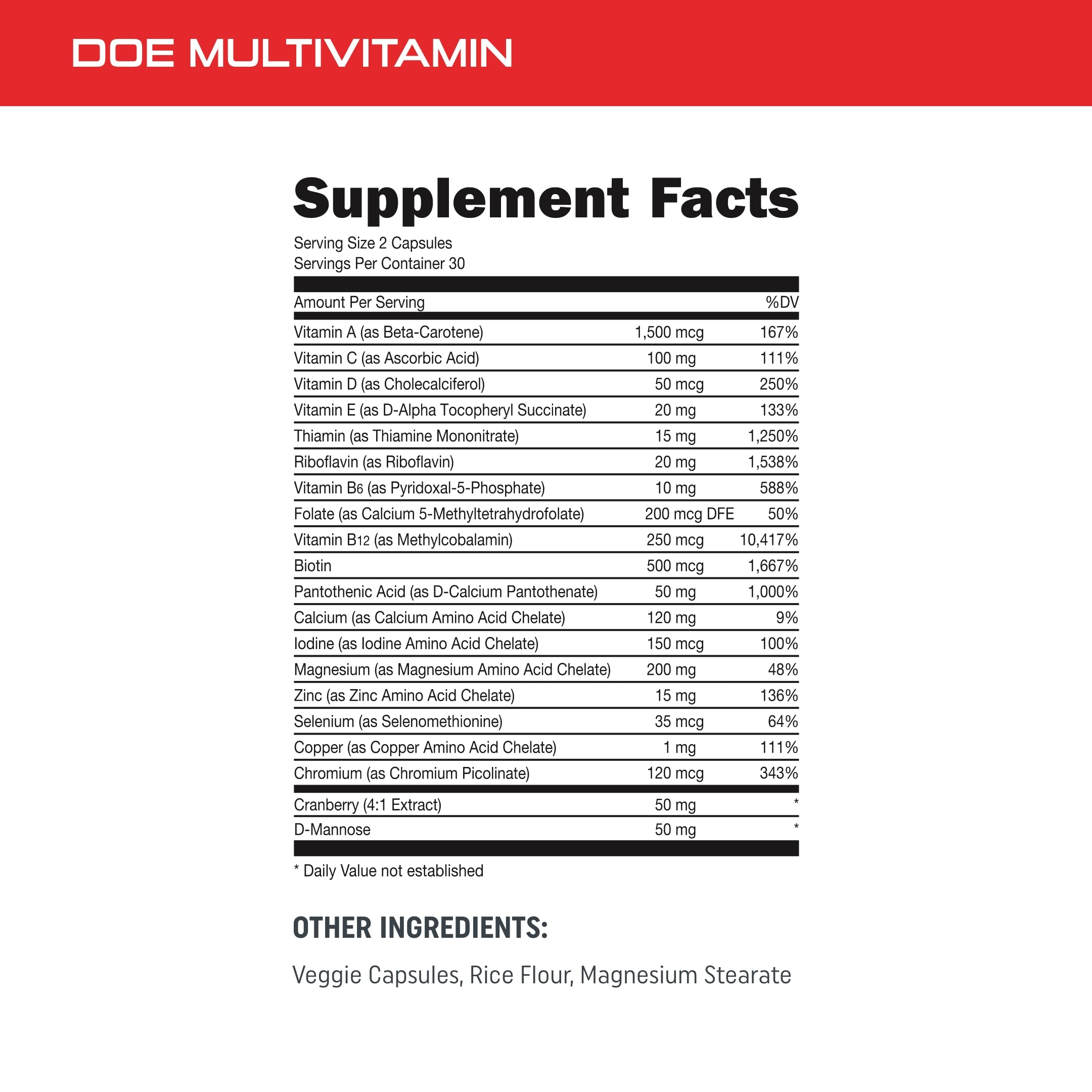 Foto 3 pulgar | Multivitamínico Bucked Up Doe Para Mujer  Espectro Completo  60 Cápsulas - Venta Internacional.