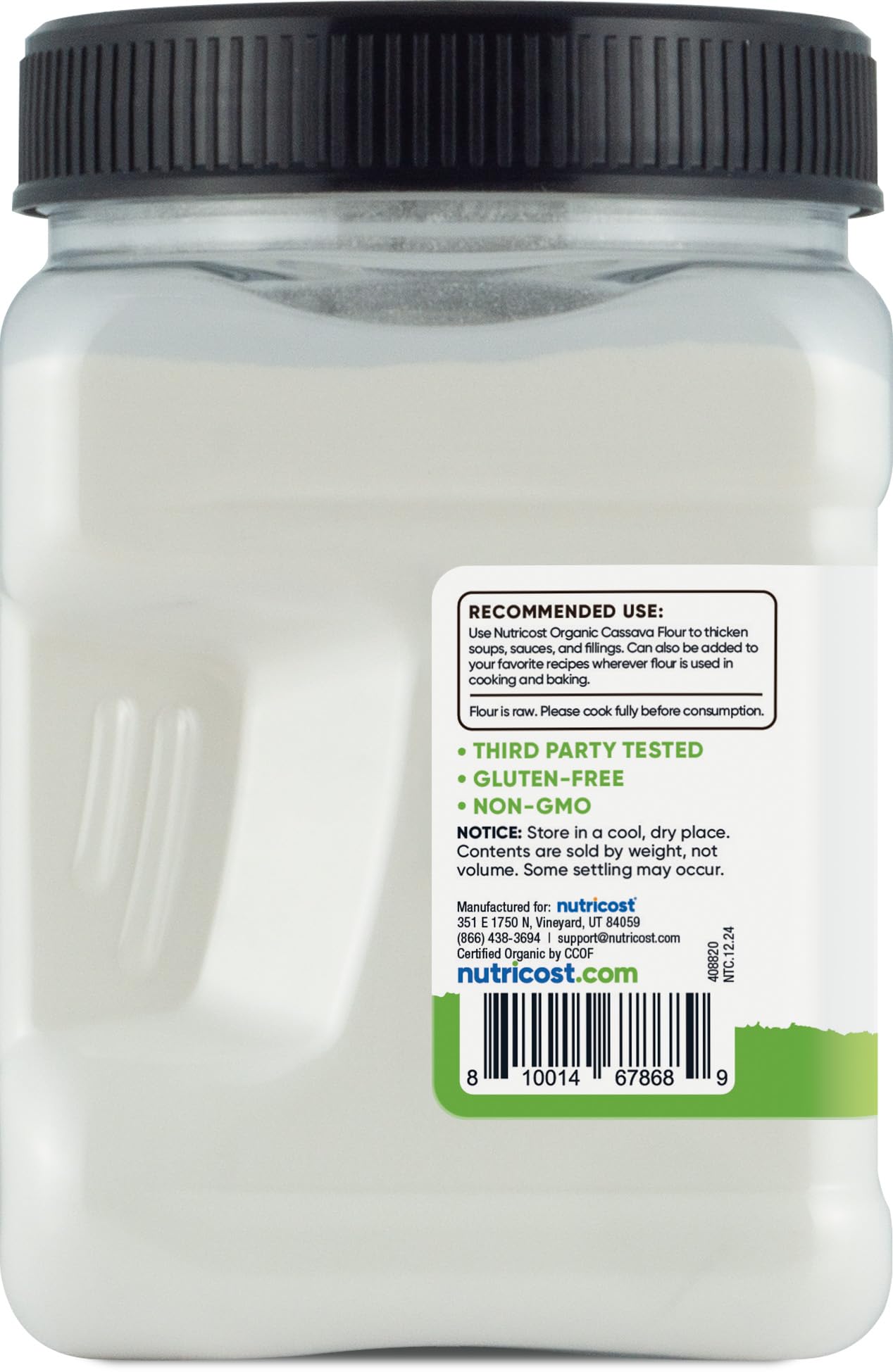 Foto 3 | Harina De Yuca Nutricost Pantry Organic 680 G Sin Gluten - Venta Internacional.