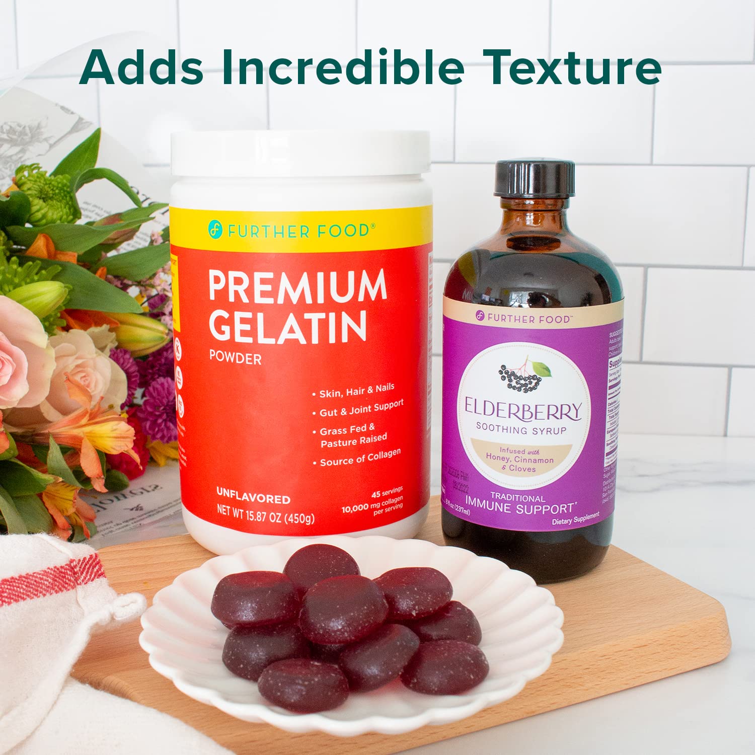 Foto 7 | Gelatina En Polvo Further Food Premium Para Animales Alimentados Con Pasto  450 Ml - Venta Internacional.