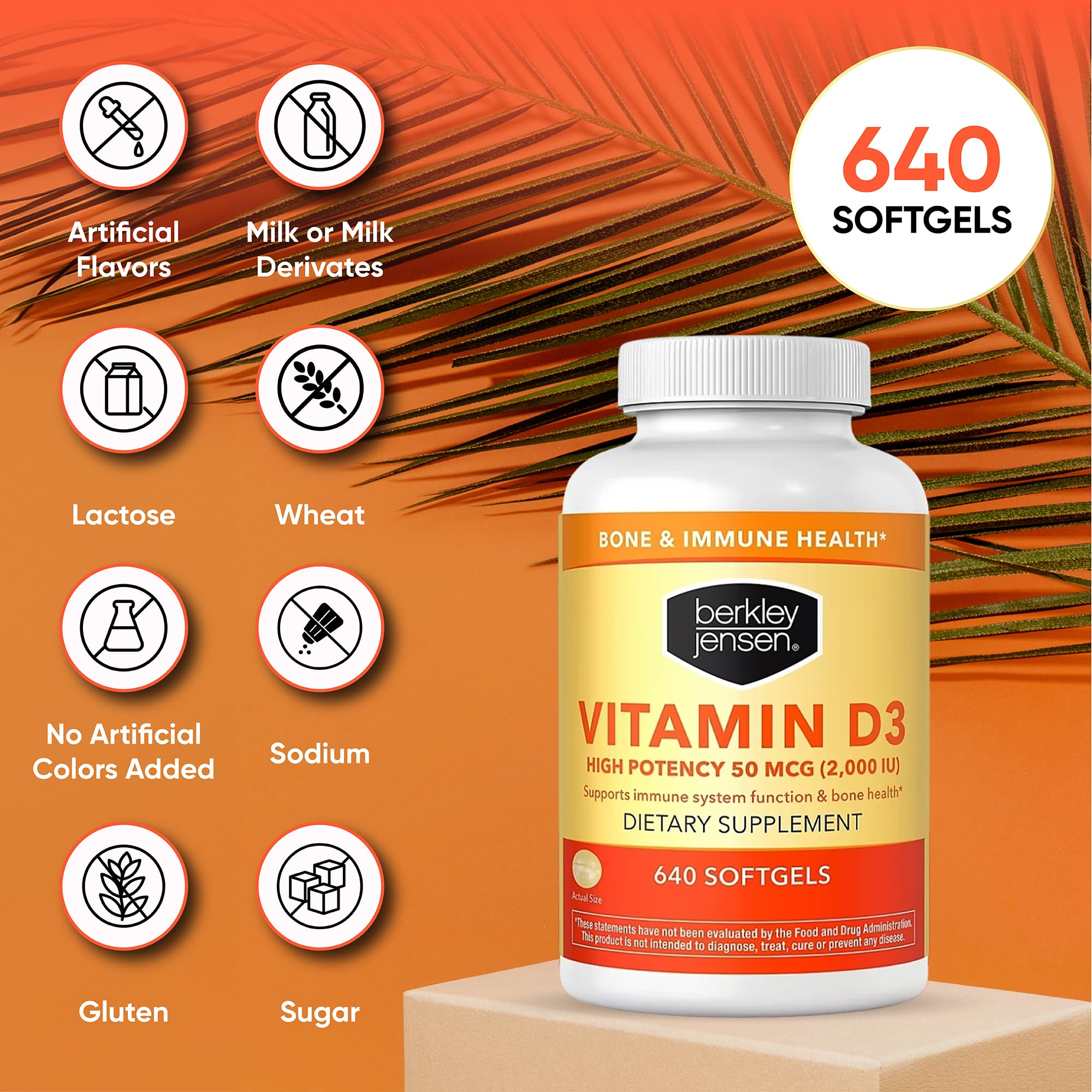 Foto 4 | Suplemento Berkley Jensen De Vitamina D3 De Alta Potencia 2000 Ui - Venta Internacional.