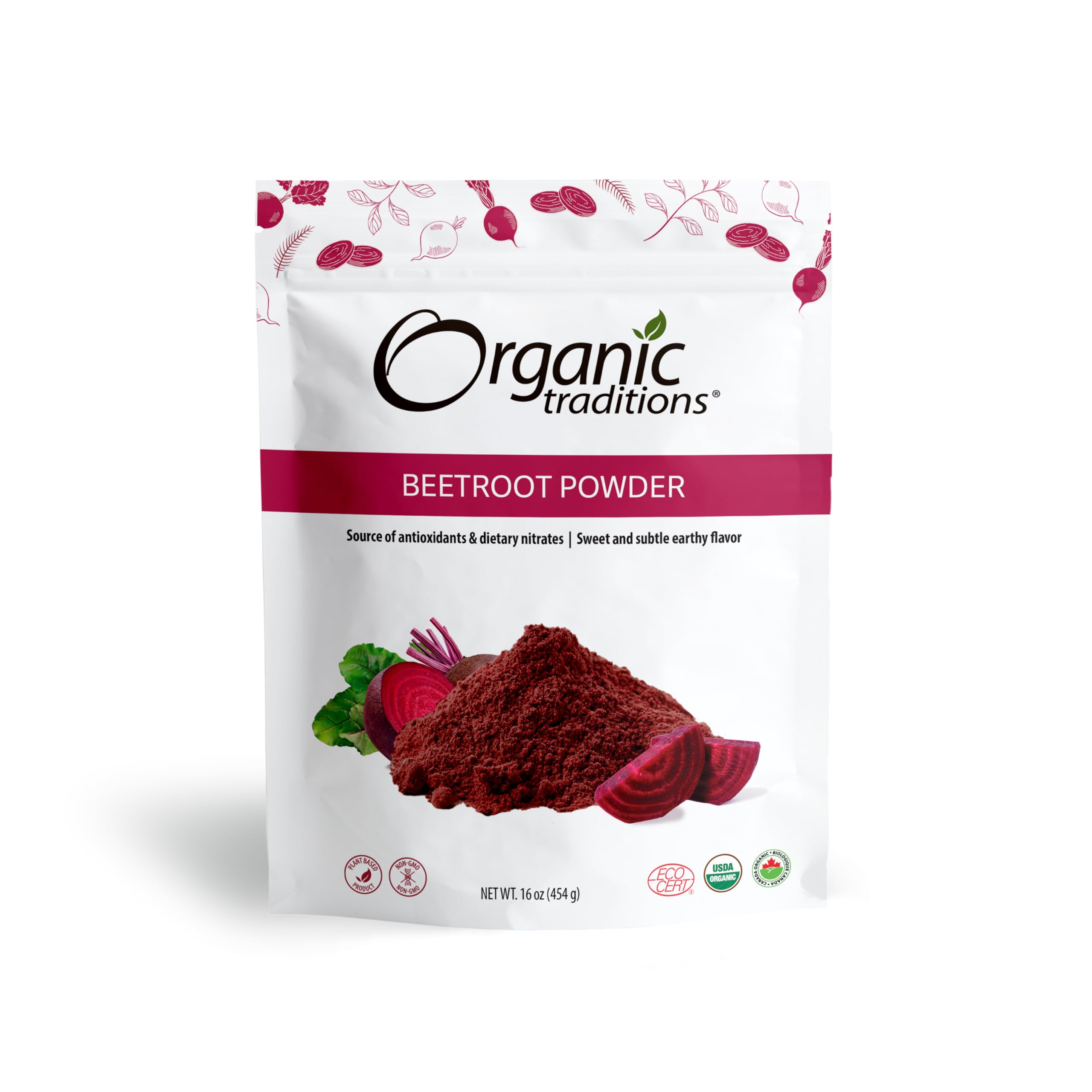 Foto 1 | Bolsa De 454 G De Remolacha En Polvo Organic Traditions - Venta Internacional.