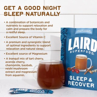 Foto 4 | Mezcla De Bebidas En Polvo Para Dormir Laird Superfood Sleep & Recover - Venta Internacional.