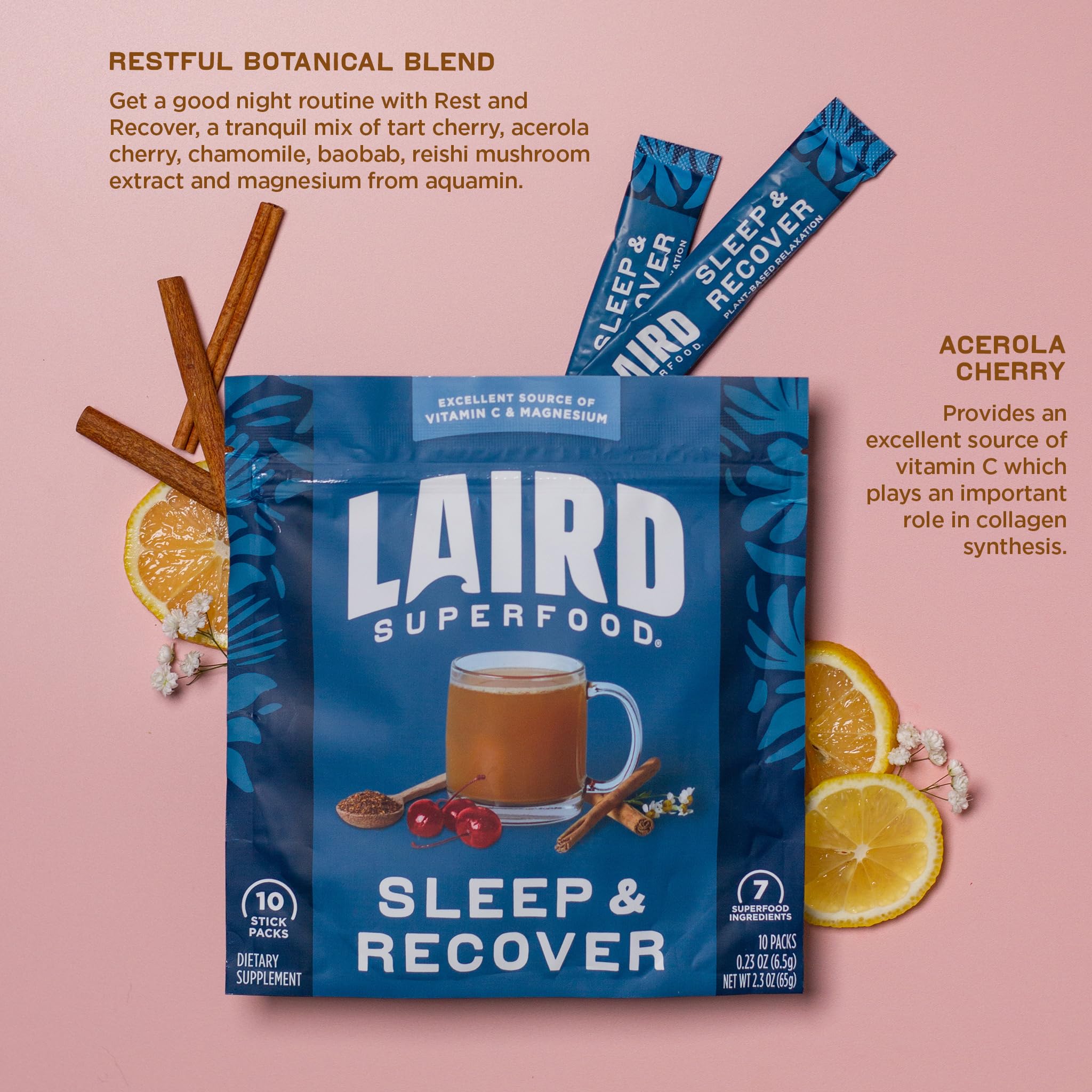 Foto 6 pulgar | Mezcla De Bebidas En Polvo Para Dormir Laird Superfood Sleep & Recover - Venta Internacional.