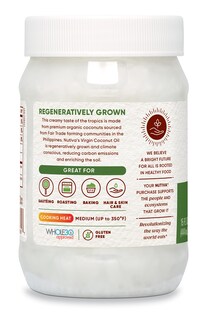 Foto 7 | Aceite De Coco Nutiva Cultivado De Forma Regenerativa 450 Ml Orgánico Del Usda - Venta Internacional.