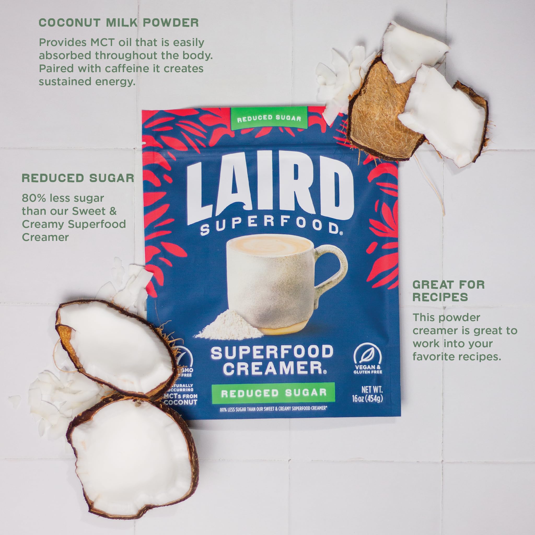 Foto 4 pulgar | Crema De Café Laird Superfood  Coco No Lácteo  Bolsa De 240 Ml - Venta Internacional.