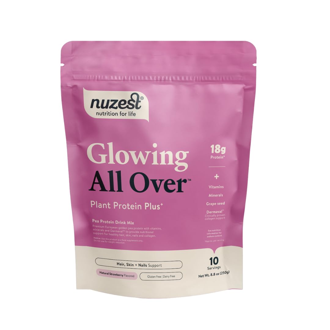 Foto 2 pulgar | Suplemento Nuzest Protein Plus Glowing All Over Strawberry 250 G - Venta Internacional.
