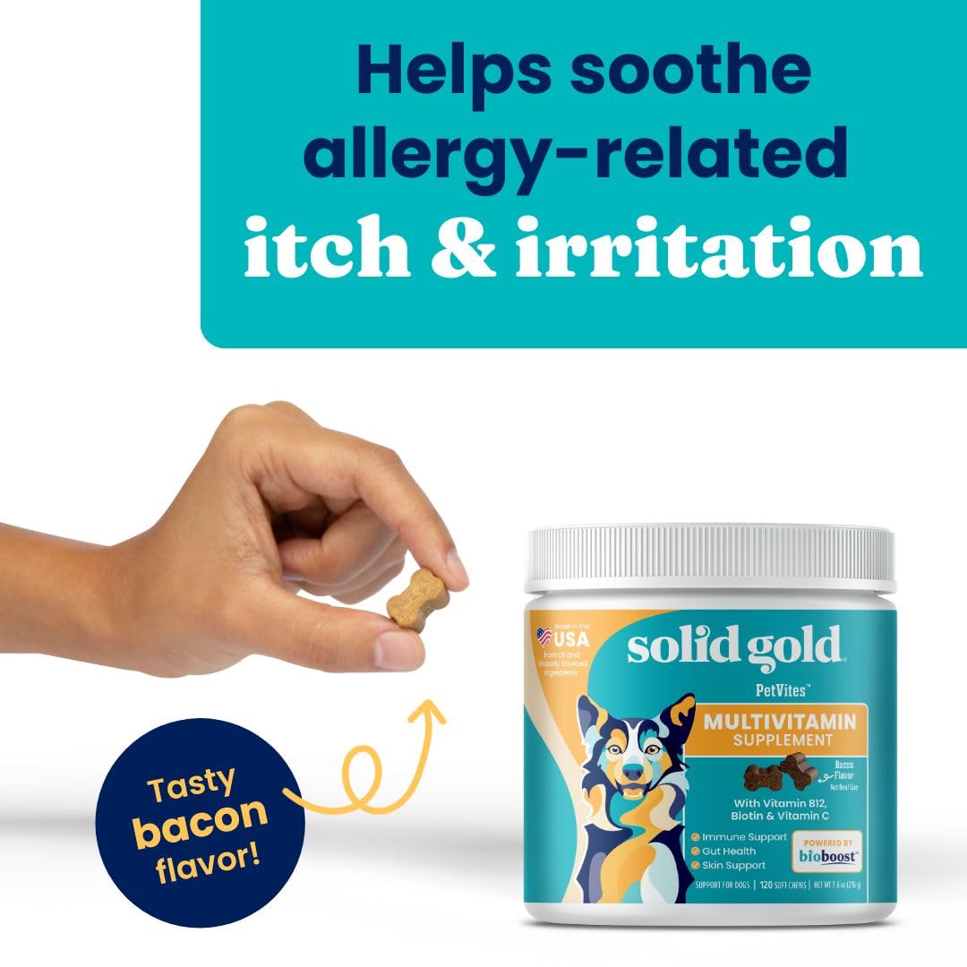 Foto 2 | Multivitamínico Para Perros Solid Gold Soft Chew Con Probióticos  120 Unidades - Venta Internacional.