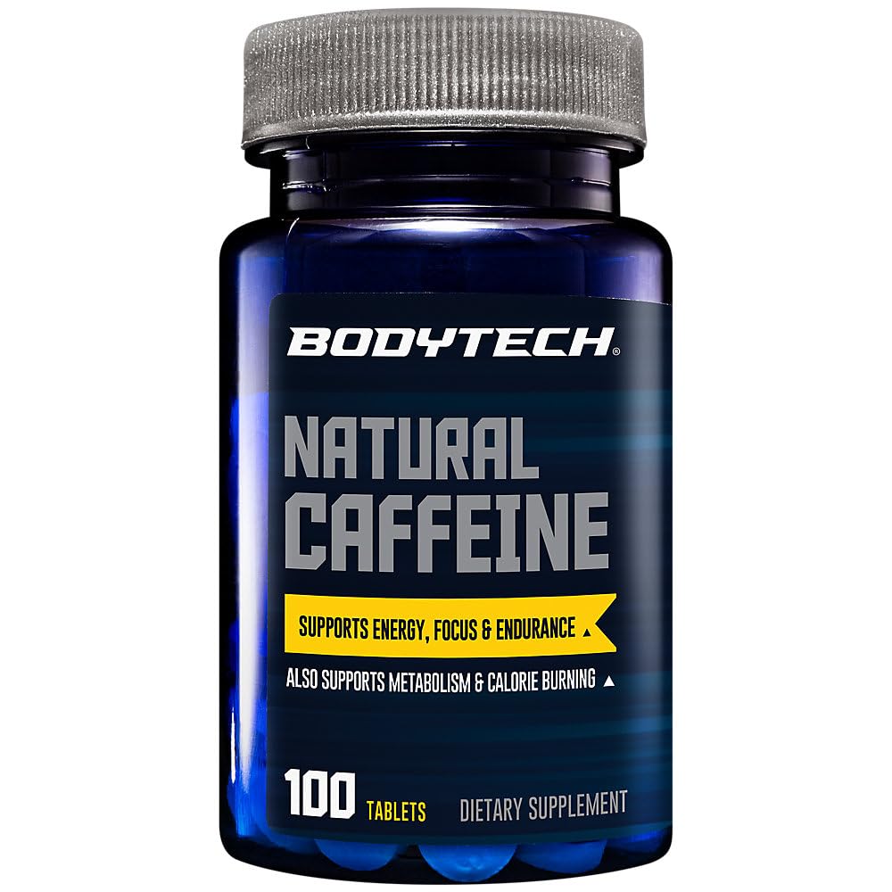 Foto 2 pulgar | Suplemento De Cafeína Natural Bodytech 200 Mg 100 Comprimidos - Venta Internacional.