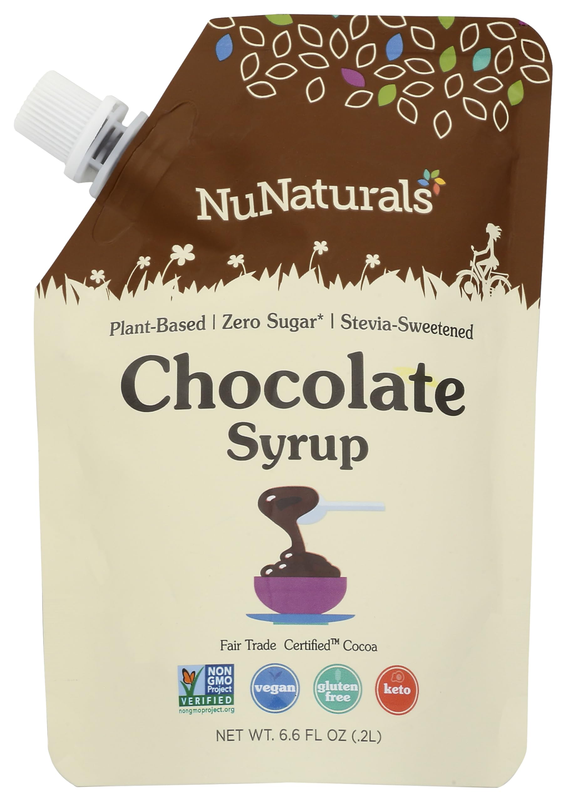Foto 2 pulgar | Sirope Nustevia De Chocolate Para Verter Nunaturals  195 Ml - Venta Internacional.