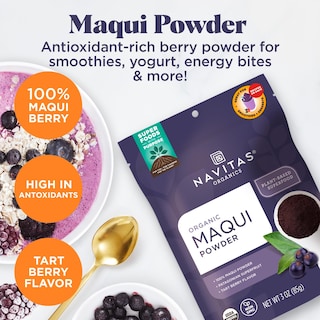 Foto 3 | Maqui En Polvo Navitas Organics Bolsa De 90 Ml 17 Porciones Orgánico - Venta Internacional.
