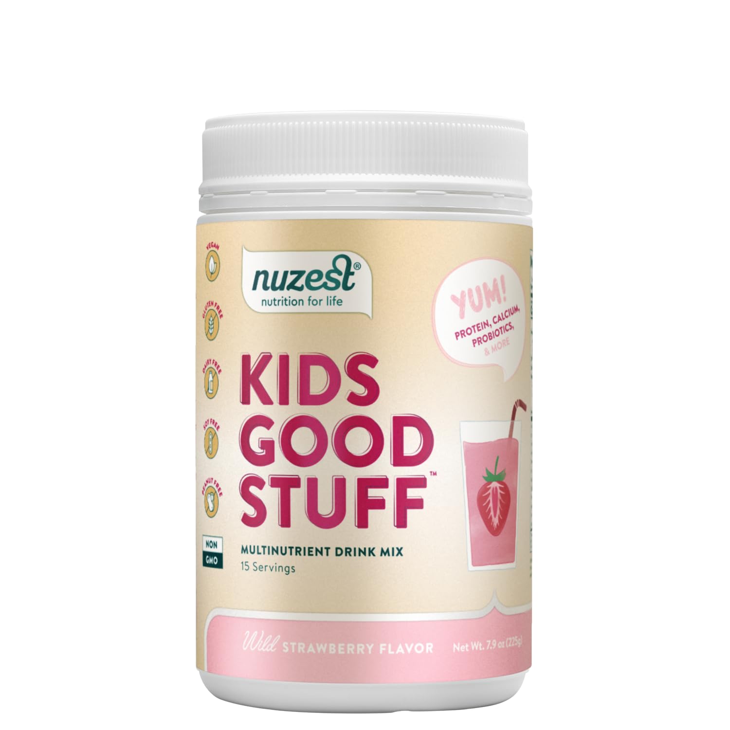 Foto 1 | Suplemento Nuzest Kids Good Stuff Wild Strawberry 225 G - Venta Internacional.