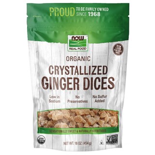 Foto 1 | Cubitos De Jengibre Cristalizados Now Foods Organic 454 G Con Bajo Contenido De Sodio - Venta Internacional.