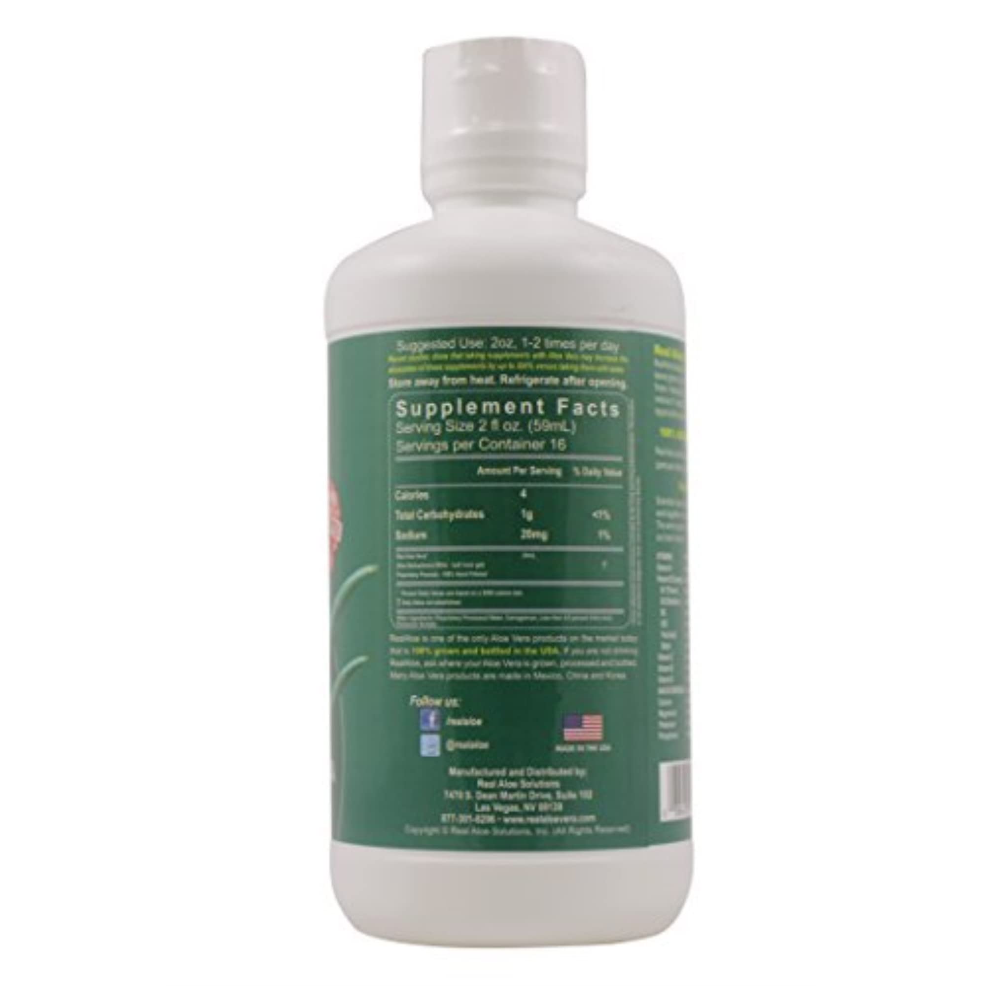 Foto 2 | Gel De Aloe Vera Real Aloe Inc. 946 Ml - Venta Internacional.