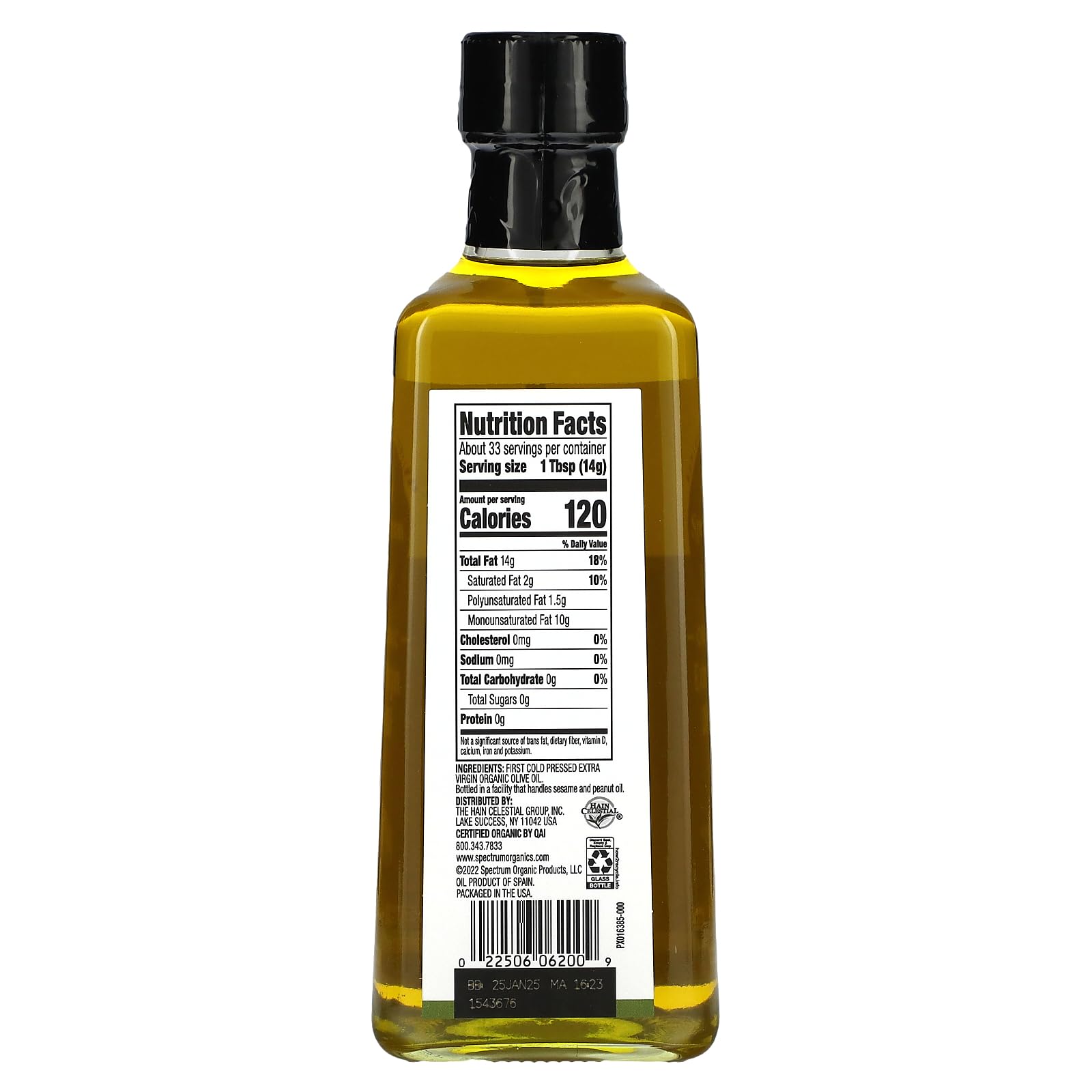 Foto 3 pulgar | Aceite De Oliva Spectrum Naturals Organic Extra Virgin 473 Ml - Venta Internacional.