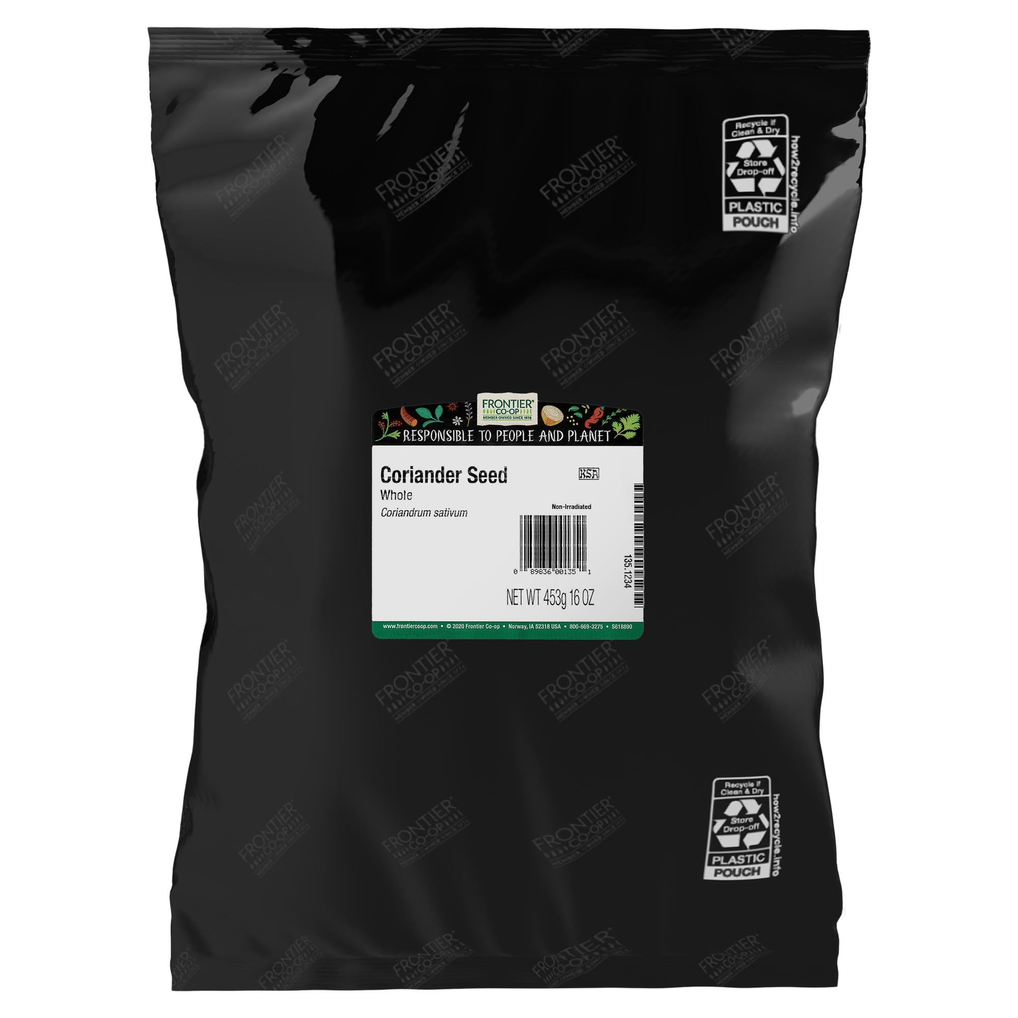 Foto 1 | Semillas De Cilantro Enteras Spices Frontier  454 G  Certificadas Como Orgánicas - Venta Internacional.