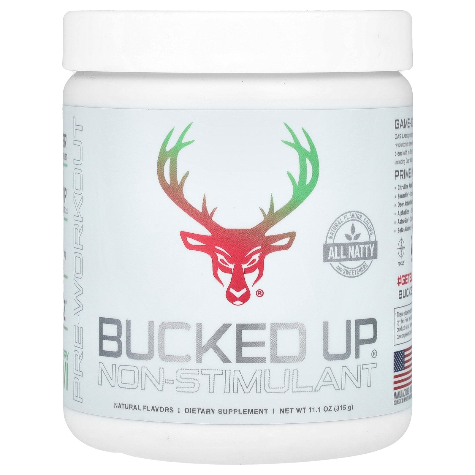 Foto 1 | Fresa Y Kiwi No Estimulante Bucked Up Pre-workout 315 G - Venta Internacional.
