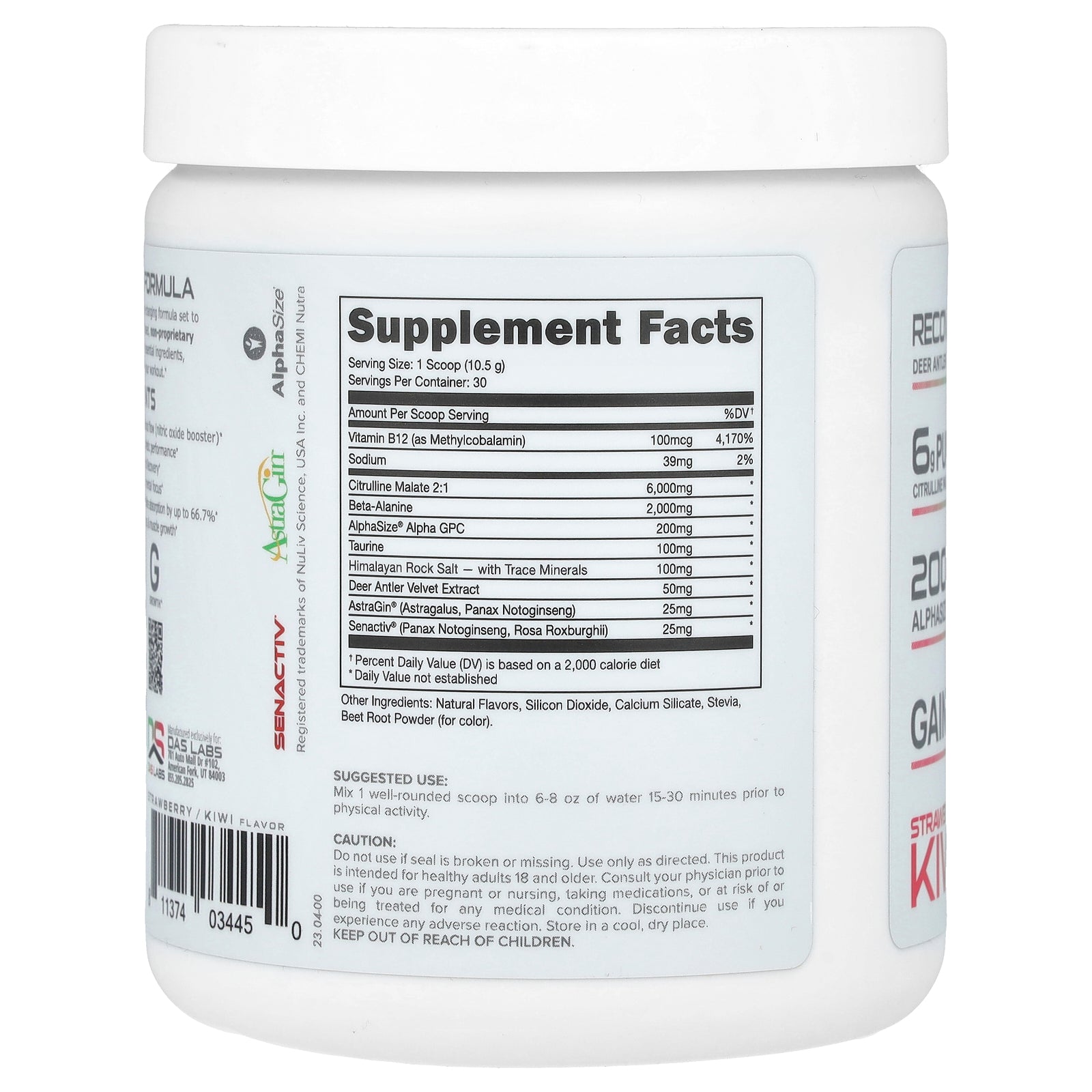 Foto 2 | Fresa Y Kiwi No Estimulante Bucked Up Pre-workout 315 G - Venta Internacional.