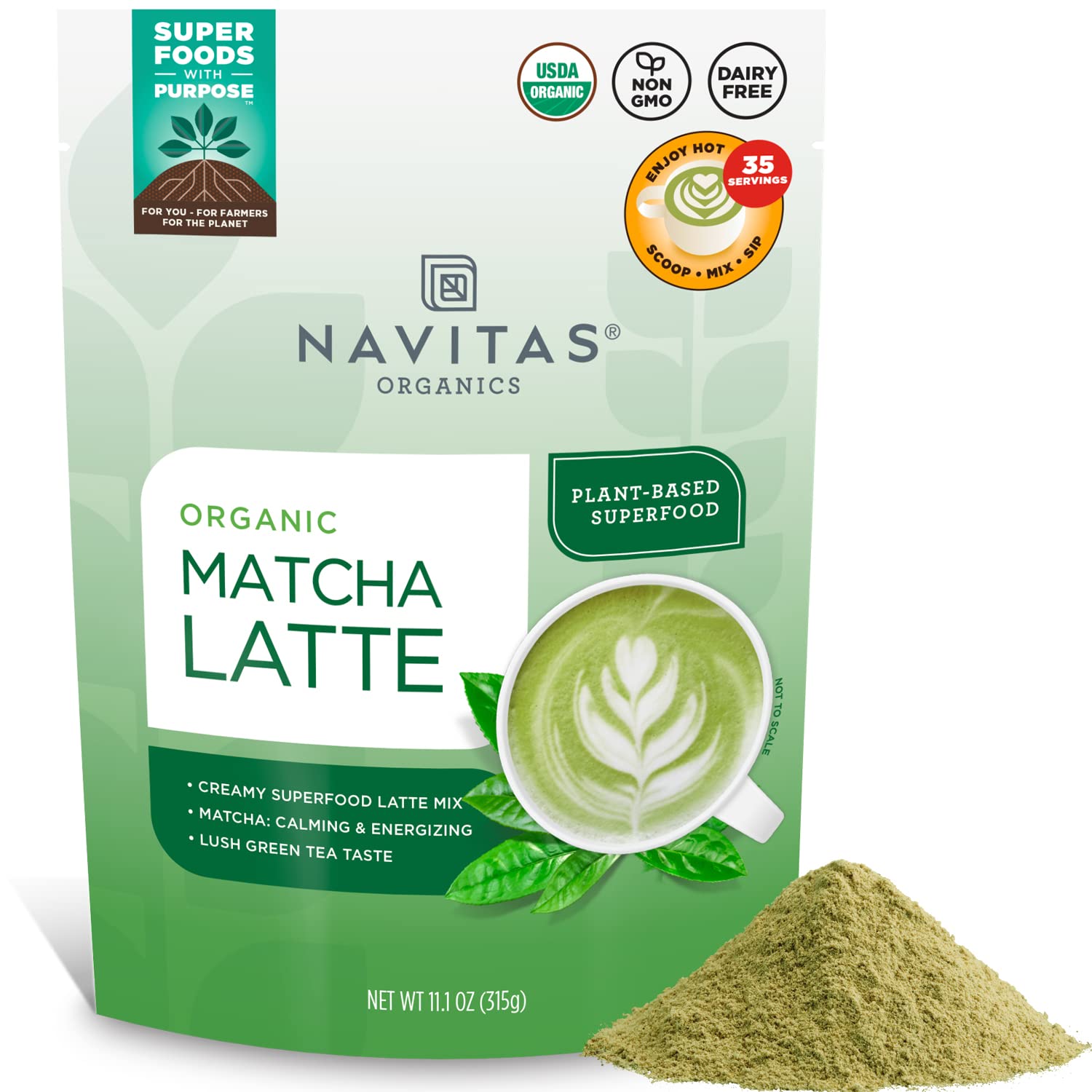 Foto 2 pulgar | Matcha Latte Navitas Organics  330 Ml  Orgánico  Sin Transgénicos  Sin Lácteos - Venta Internacional.