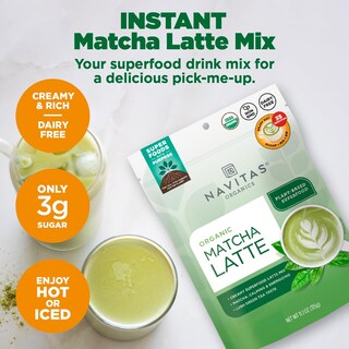 Foto 2 | Matcha Latte Navitas Organics 330 Ml Orgánico Sin Transgénicos Sin Lácteos - Venta Internacional.