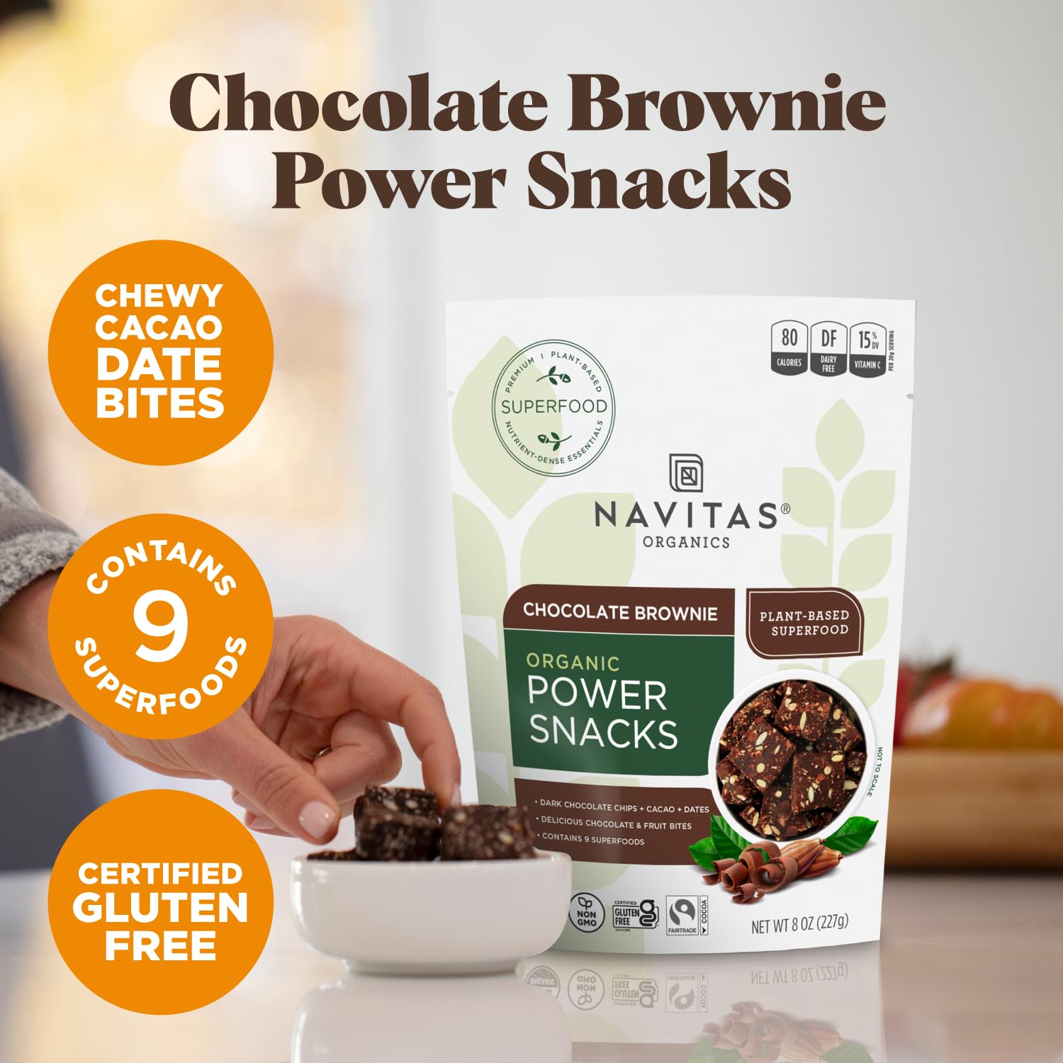 Foto 5 pulgar | Snacks Navitas Organics Superfood Power Chocolate Y Cacao  240 Ml - Venta Internacional.