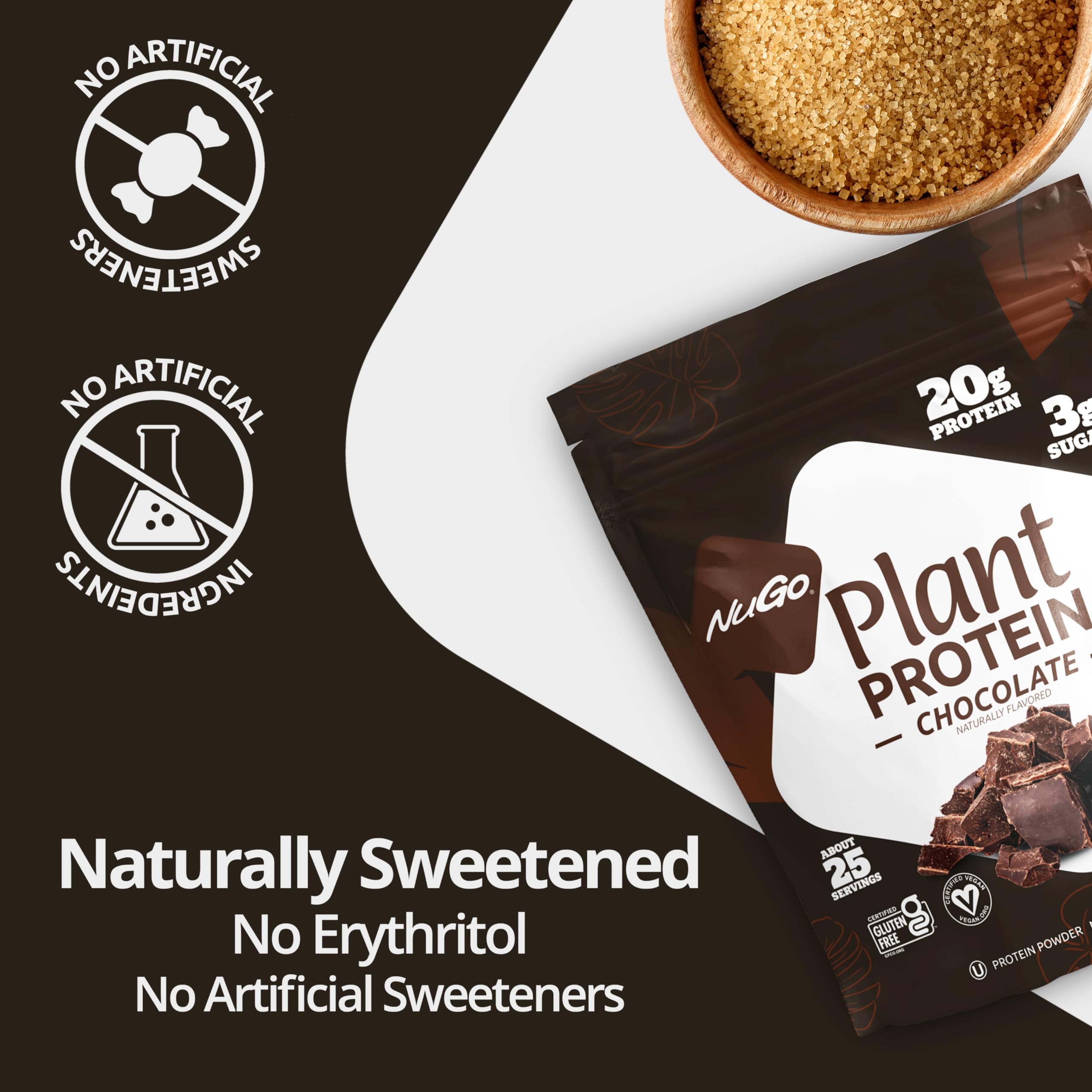 Foto 3 | Proteína Vegetal En Polvo Nugo Vanilla  20 G  Vegana  26 Porciones - Venta Internacional.