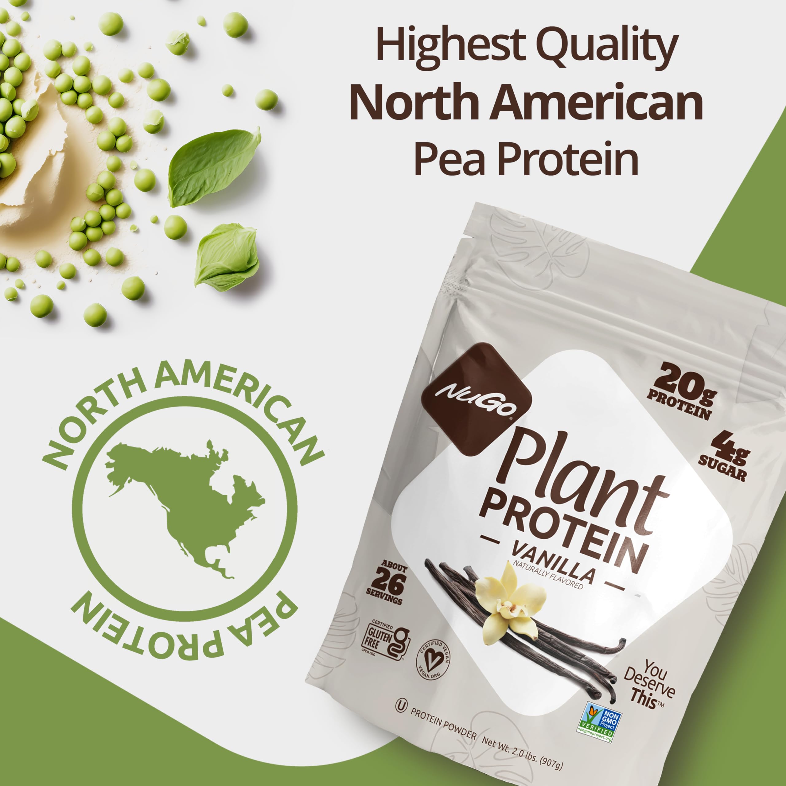 Foto 4 | Proteína Vegetal En Polvo Nugo Vanilla  20 G  Vegana  26 Porciones - Venta Internacional.
