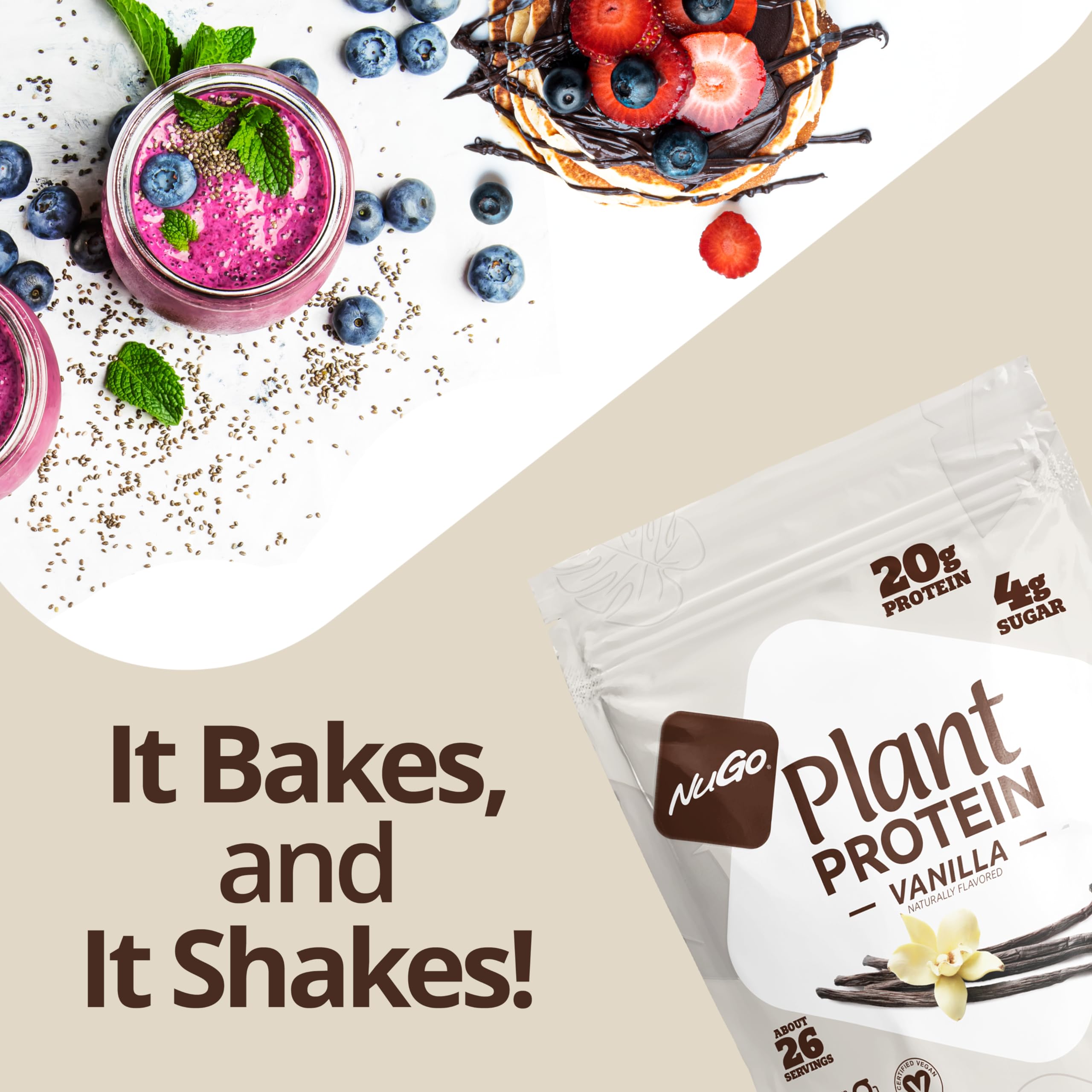 Foto 5 | Proteína Vegetal En Polvo Nugo Vanilla  20 G  Vegana  26 Porciones - Venta Internacional.