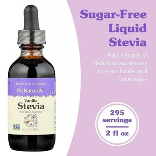 Foto 2 | Edulcorante Líquido De Stevia Nunaturals Sabor Vainilla 60 Ml - Venta Internacional.