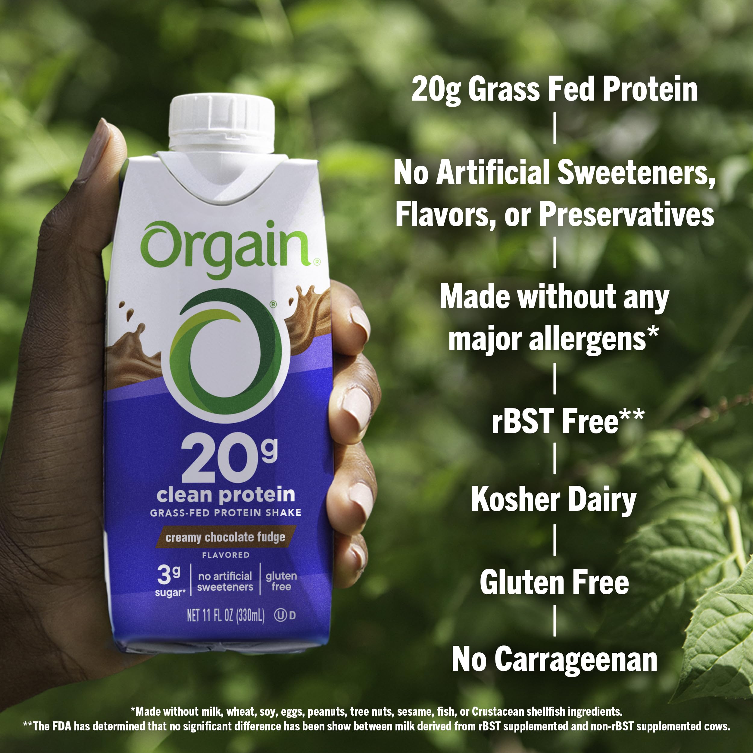 Foto 5 pulgar | Batido De Proteínas Orgain Clean De Animales Alimentados Con Pasto  20 G  325 Ml  4 Unidades - Venta Internacional.