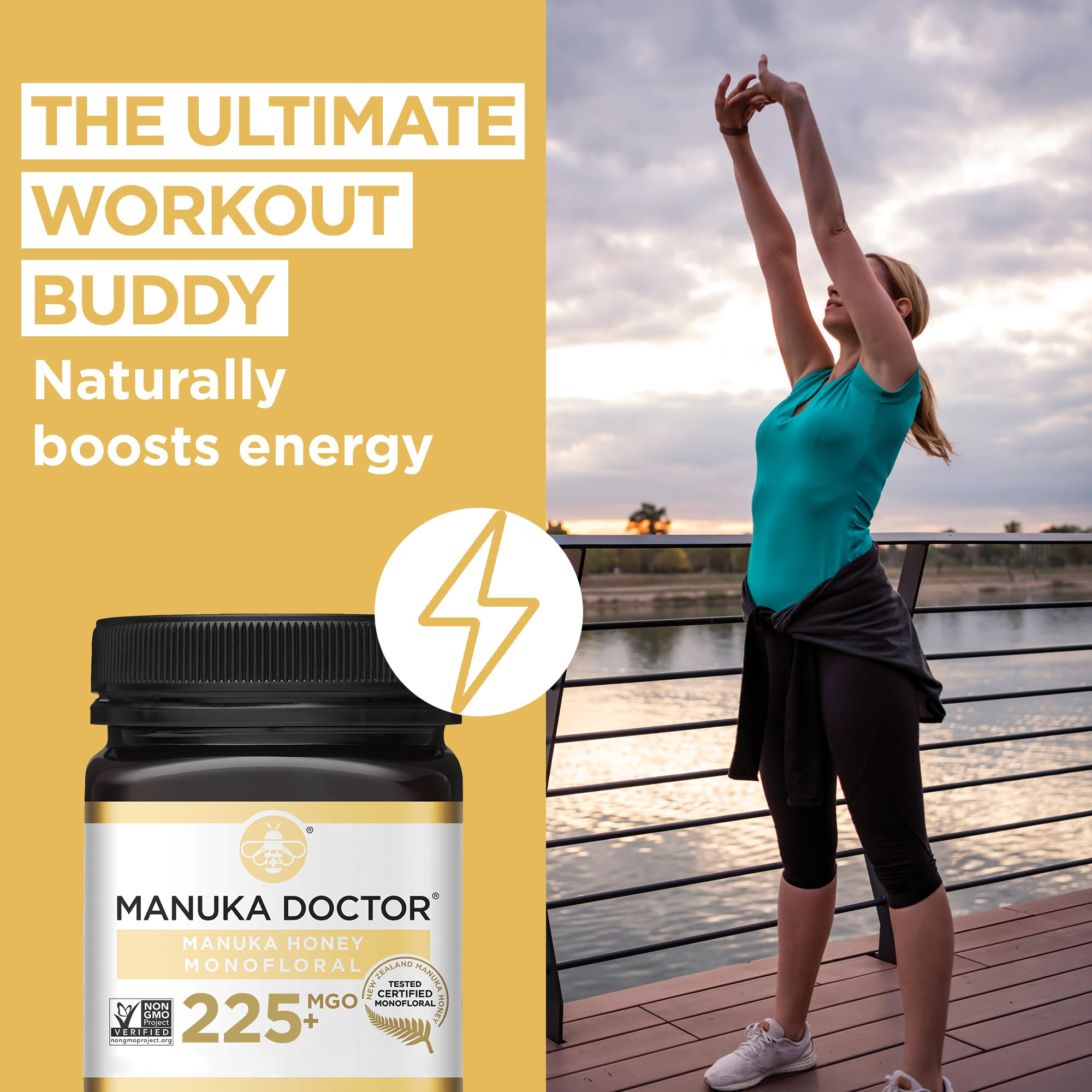 Foto 4 pulgar | Miel De Manuka Manuka Doctor Mgo 225+ 258 Ml  Miel 100% Pura De Nueva Zelanda - Venta Internacional.