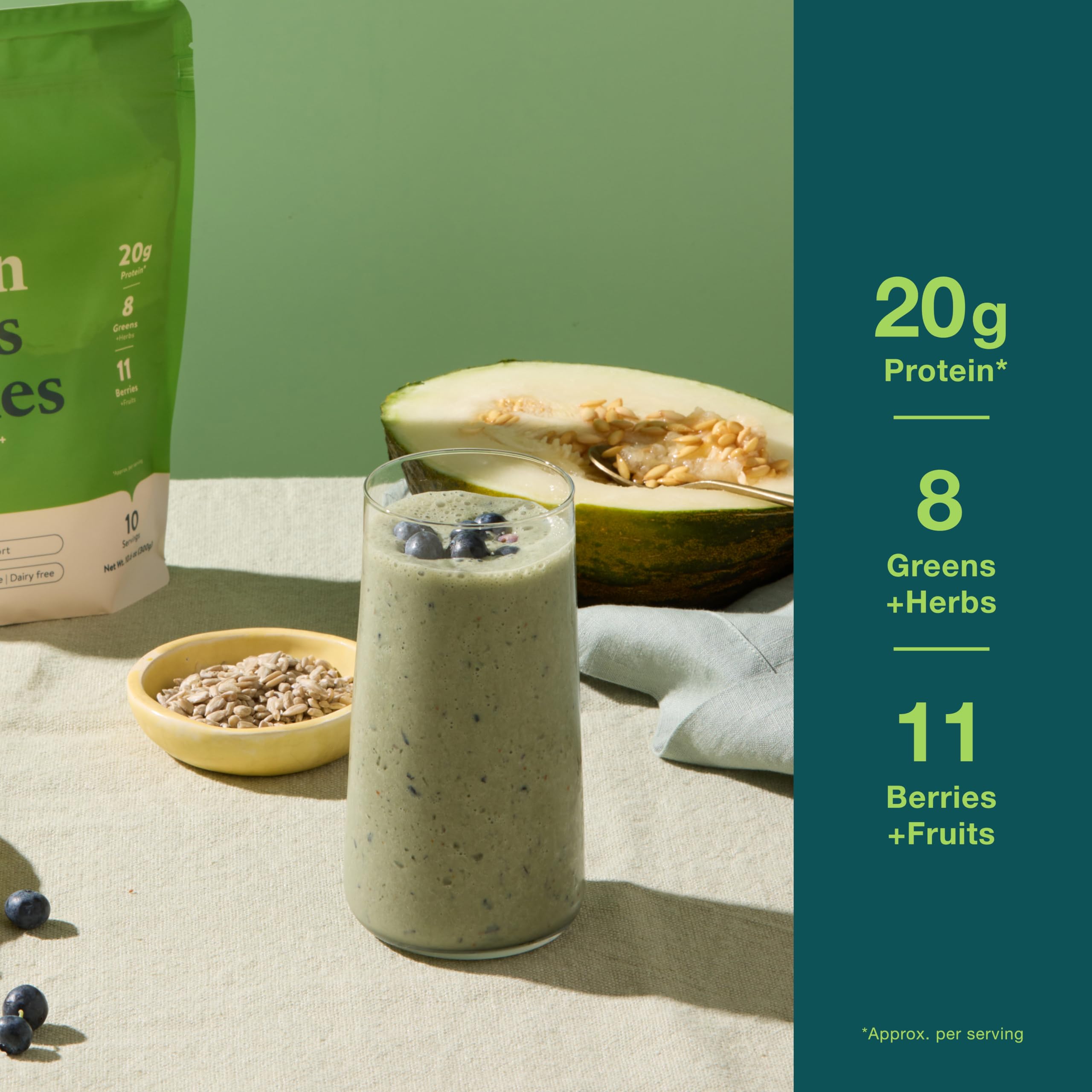 Foto 2 | Superalimento En Polvo Nuzest Protein Greens + Berries  300 G - Venta Internacional.