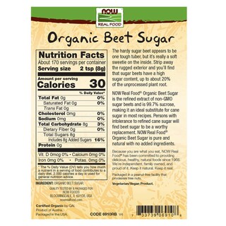 Foto 2 | Azúcar De Remolacha Now Foods Con Certificación Orgánica 1 36 Kg - Venta Internacional.