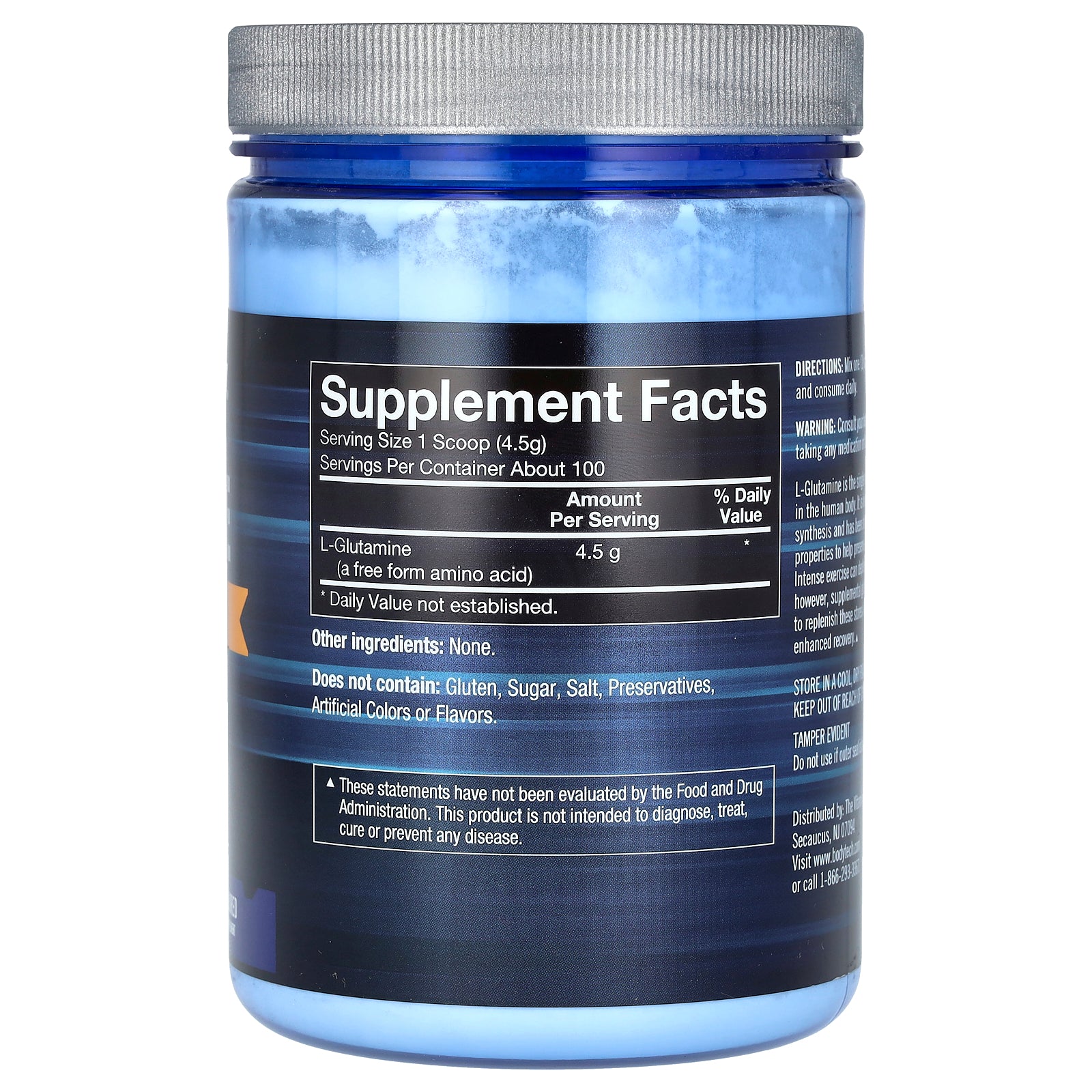 Foto 3 pulgar | Suplemento Bodytech Glutamina Sin Sabor 450g - Venta Internacional.