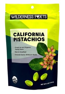 Foto 1 | Pistachos Wilderness Poets Organic Enteros Y Crudos 170 G - Venta Internacional.