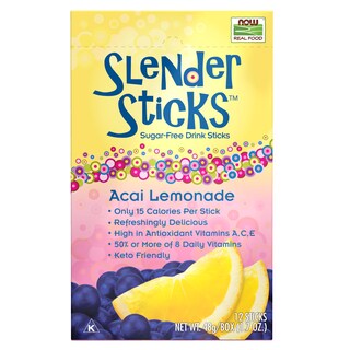 Foto 1 | Drink Mix Now Foods Slender Sticks Acai Limonada Sin Azúcar - Venta Internacional.