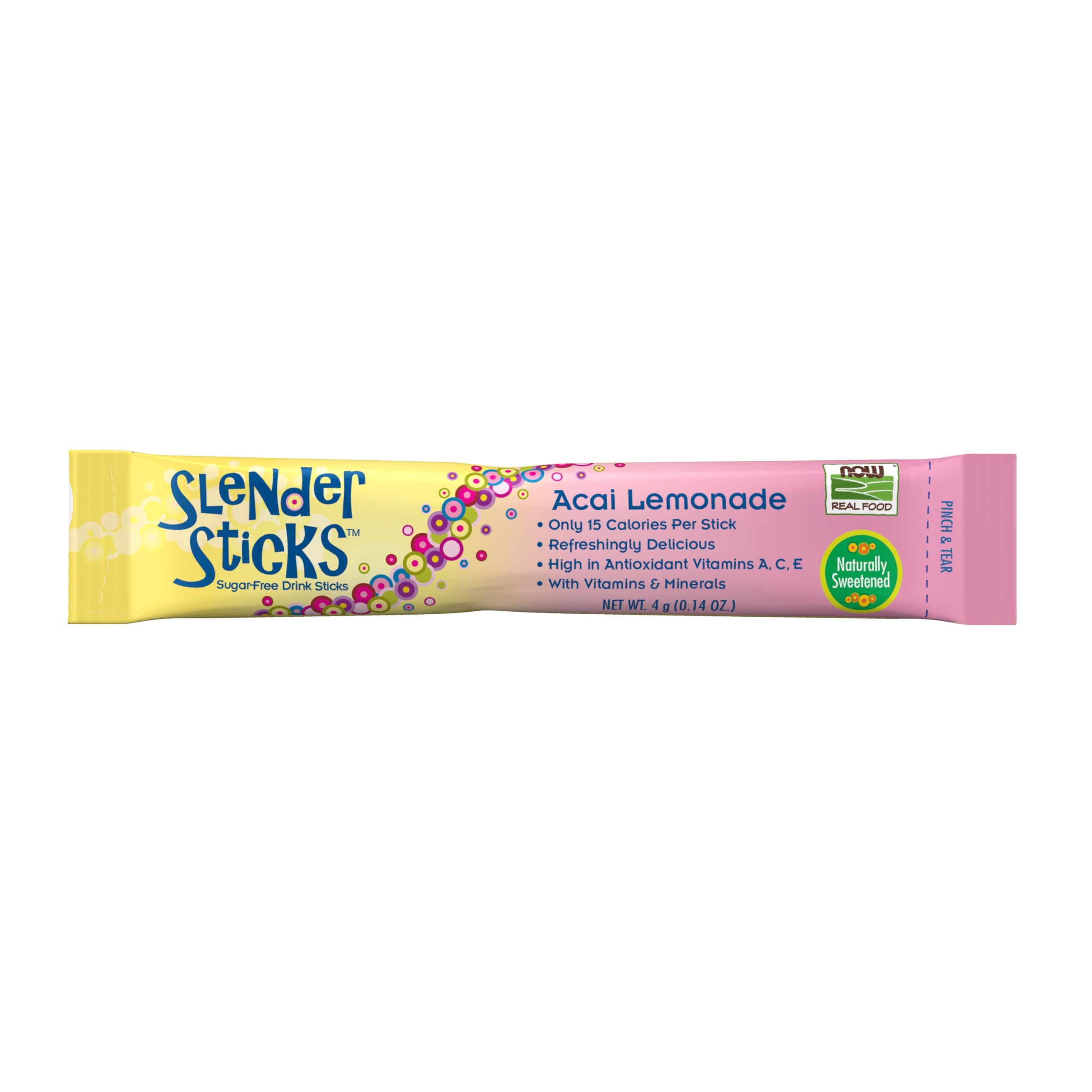 Foto 5 pulgar | Drink Mix Now Foods Slender Sticks  Acai  Limonada  Sin Azúcar - Venta Internacional.