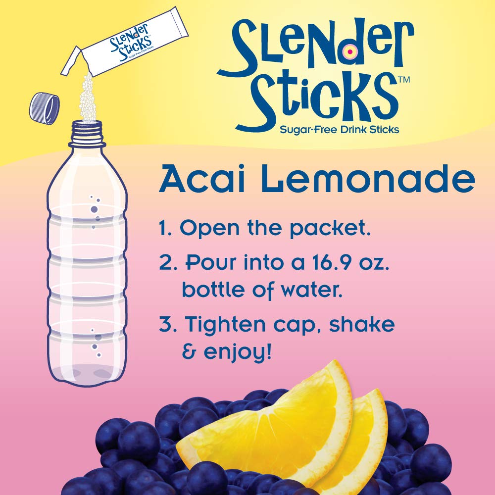 Foto 6 pulgar | Drink Mix Now Foods Slender Sticks  Acai  Limonada  Sin Azúcar - Venta Internacional.