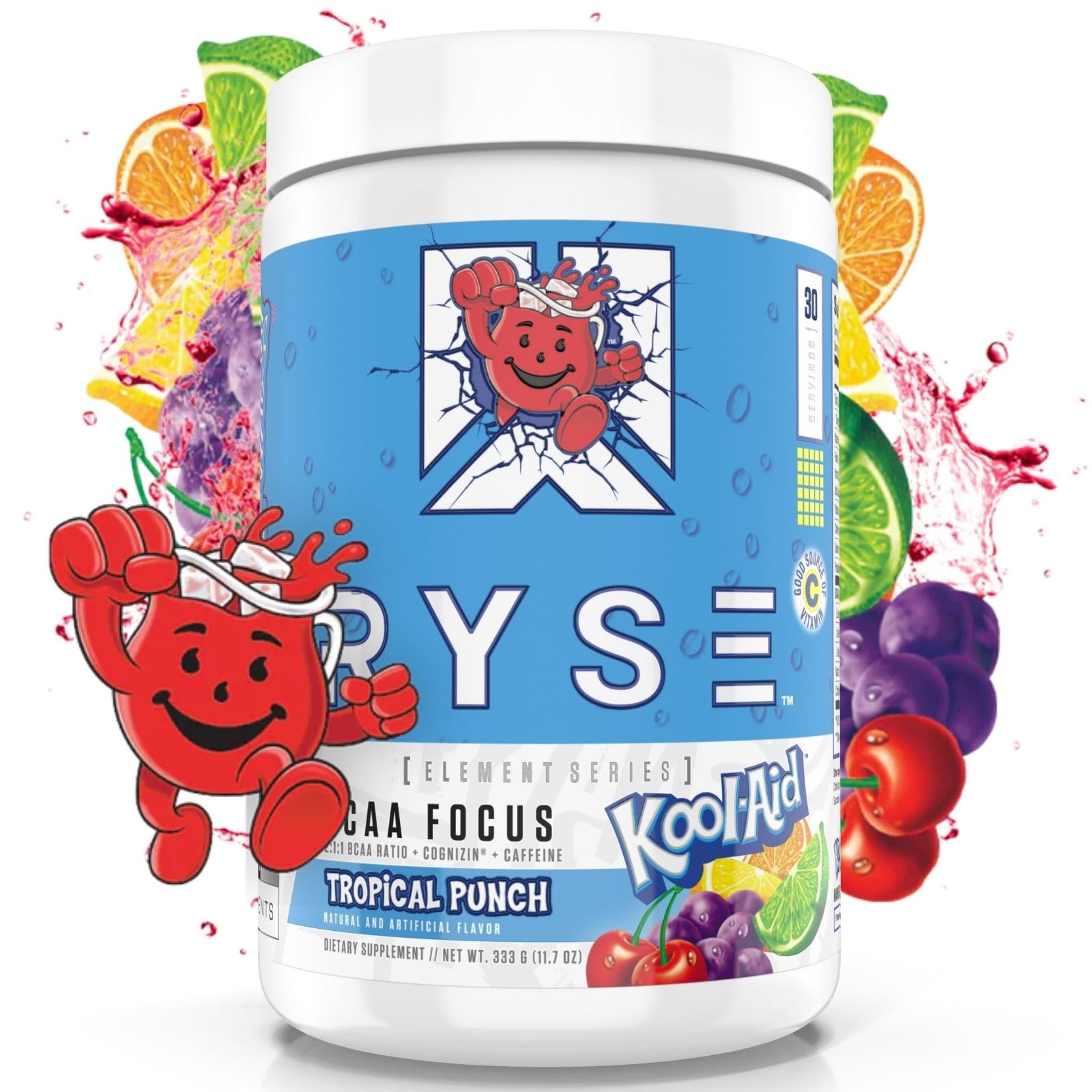 Foto 2 pulgar | Suplemento De Bcaa Ryse Bcaa Focus Kool-aid Tropical Punch 30s - Venta Internacional.
