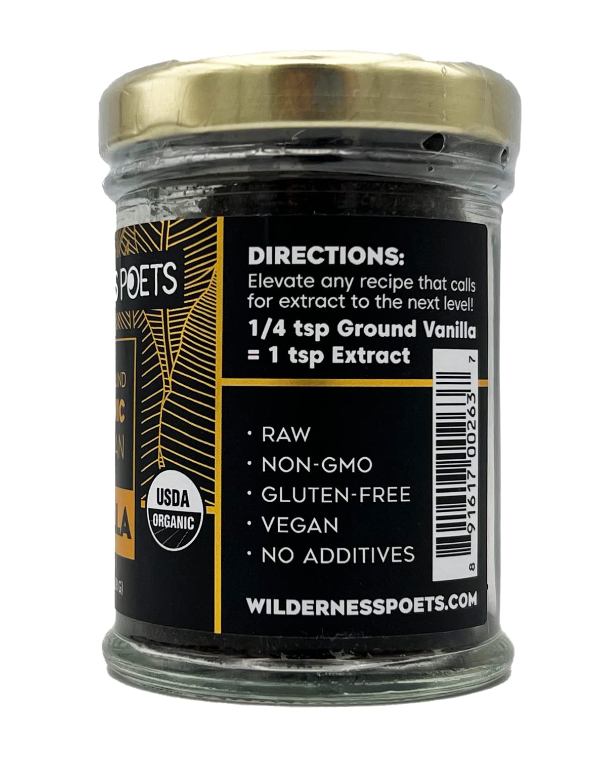 Foto 7 | Polvo De Vainilla Wilderness Poets Pure 28 G 100% Orgánico - Venta Internacional.