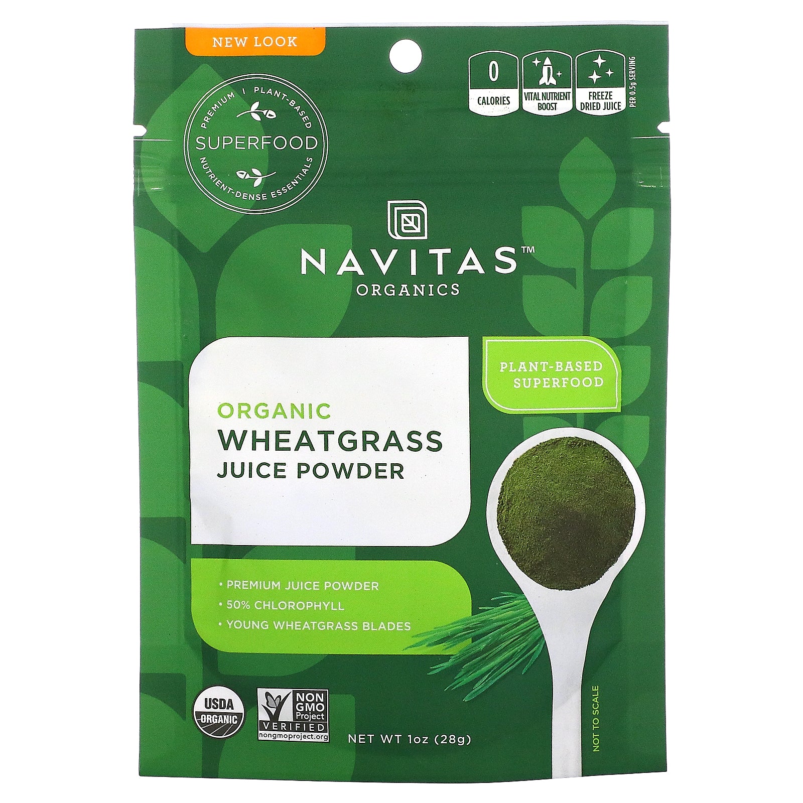 Foto 1 | Jugo De Pasto De Trigo En Polvo Navitas Organics Organic 28 G - Venta Internacional.